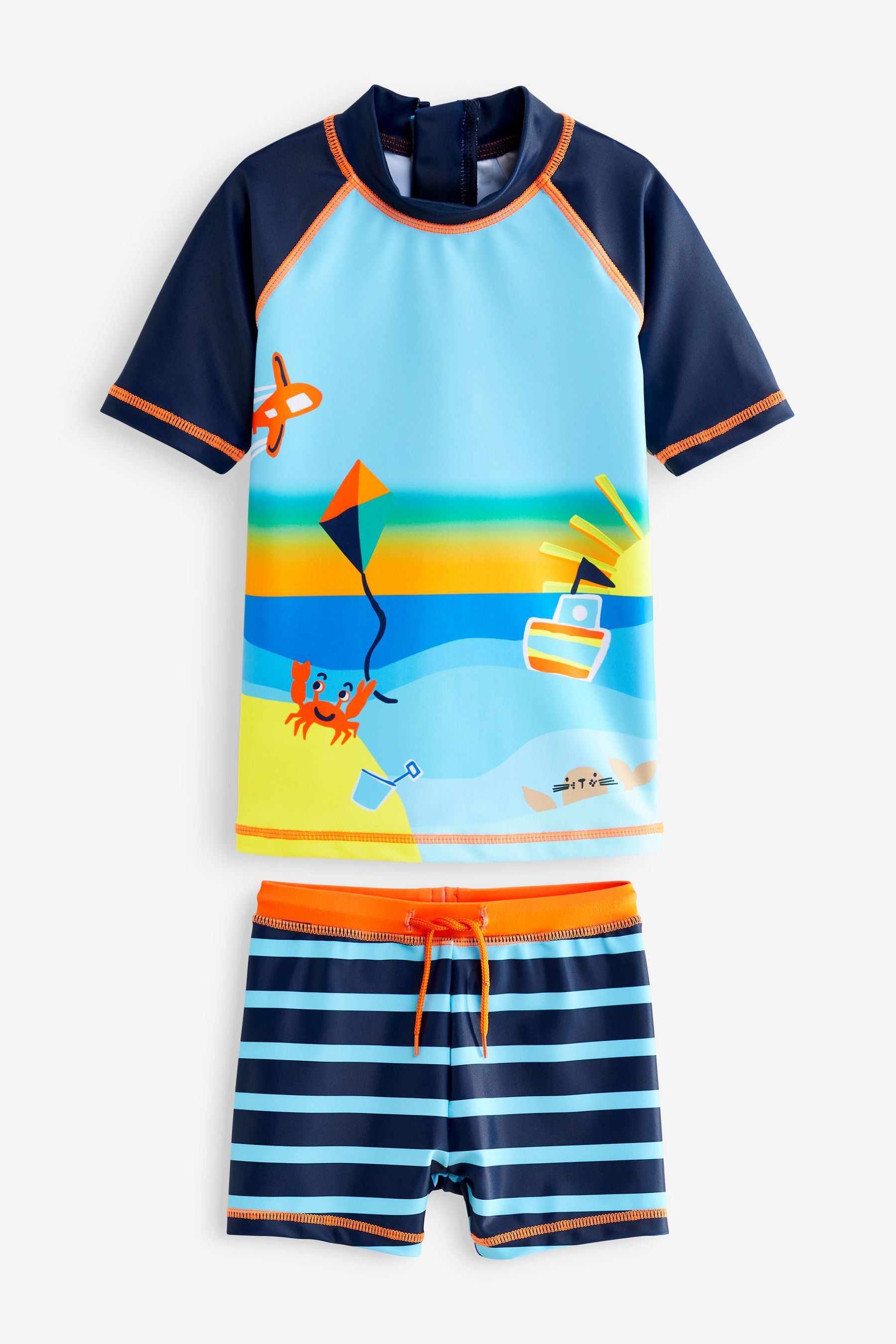 Rainbow Scene 2 Piece Sunsafe Top & Shorts Set (3mths-7yrs)