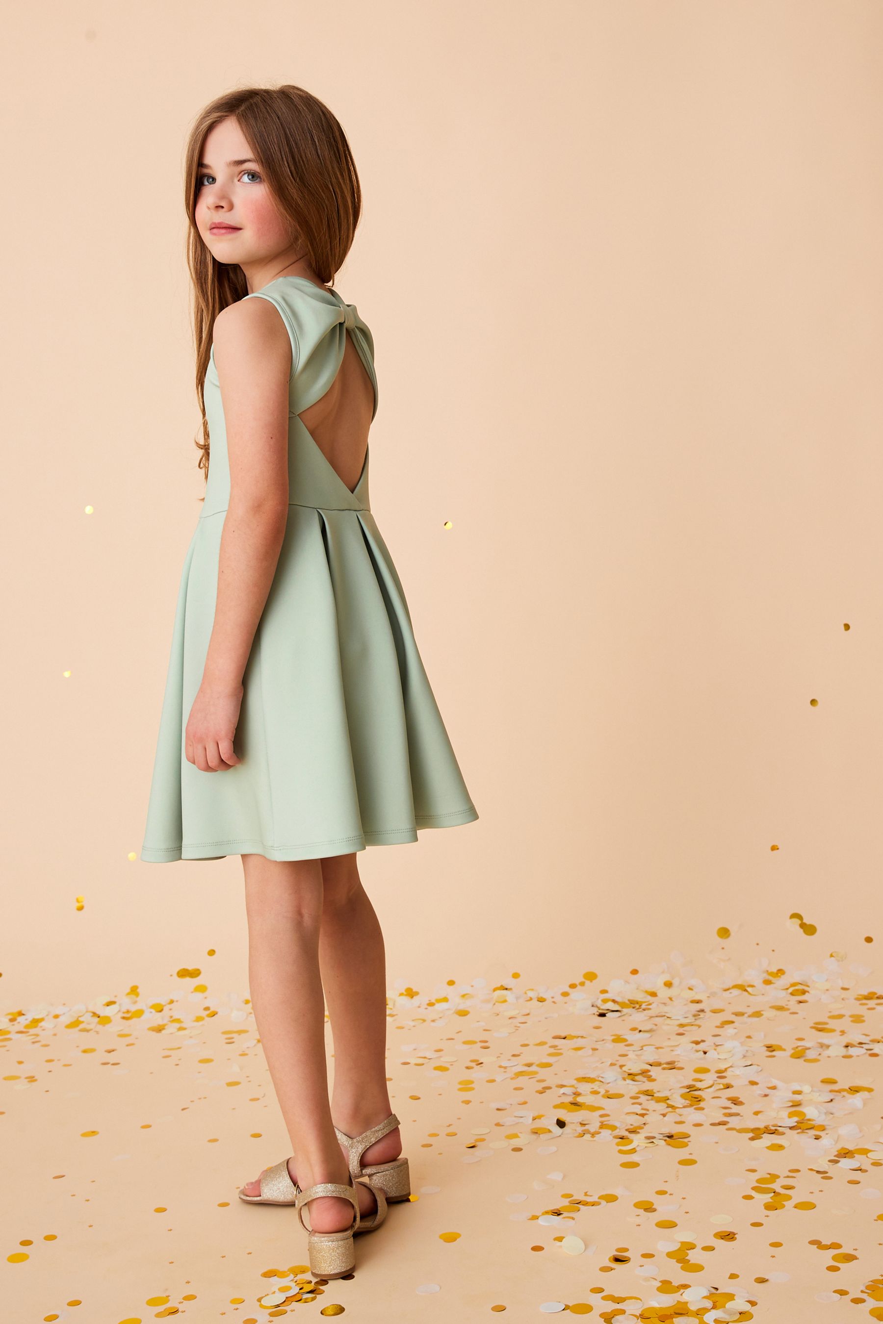 Soft Green Occasion Dress (3-16yrs)