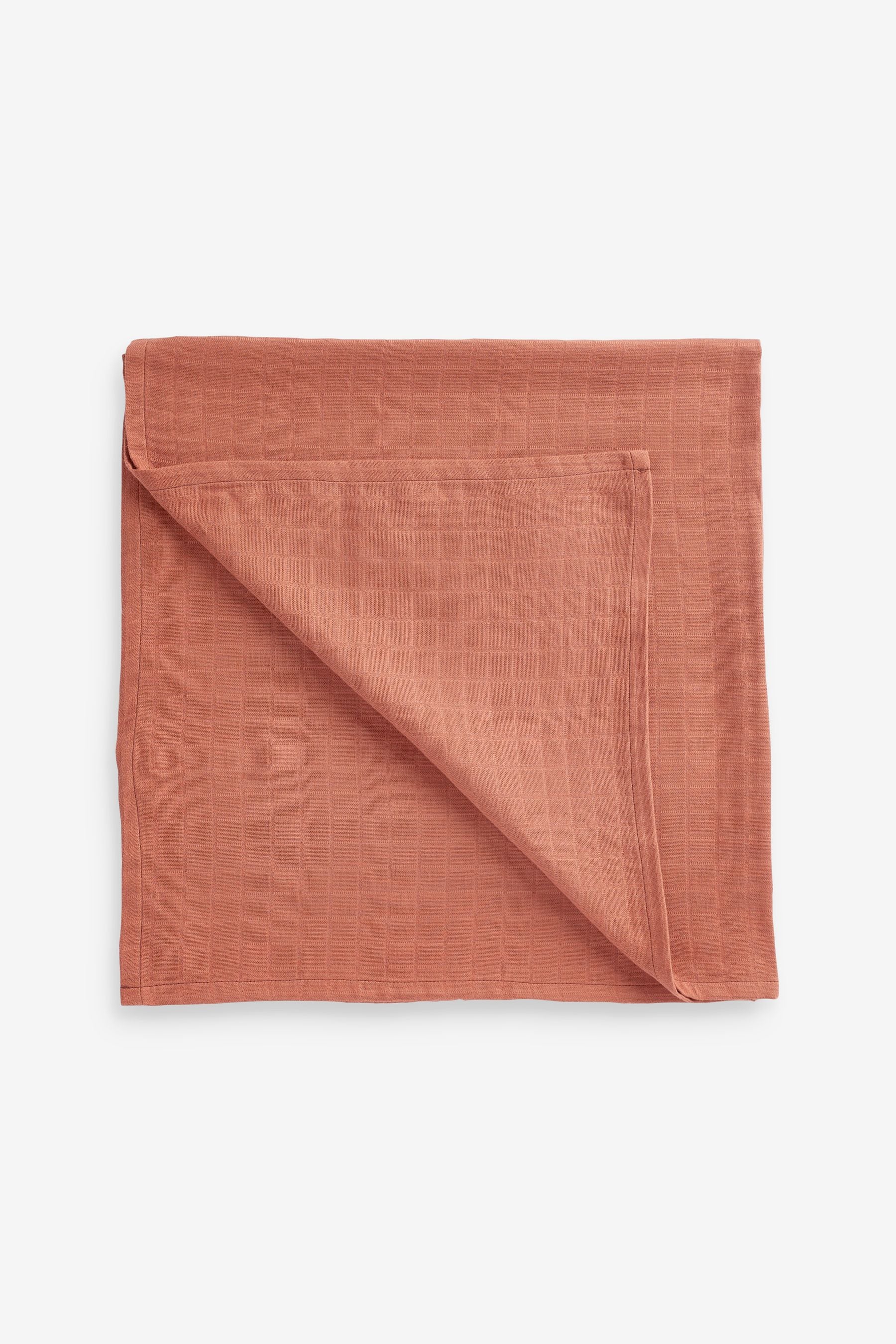 Rust Brown Baby Muslin Squares 4 Pack