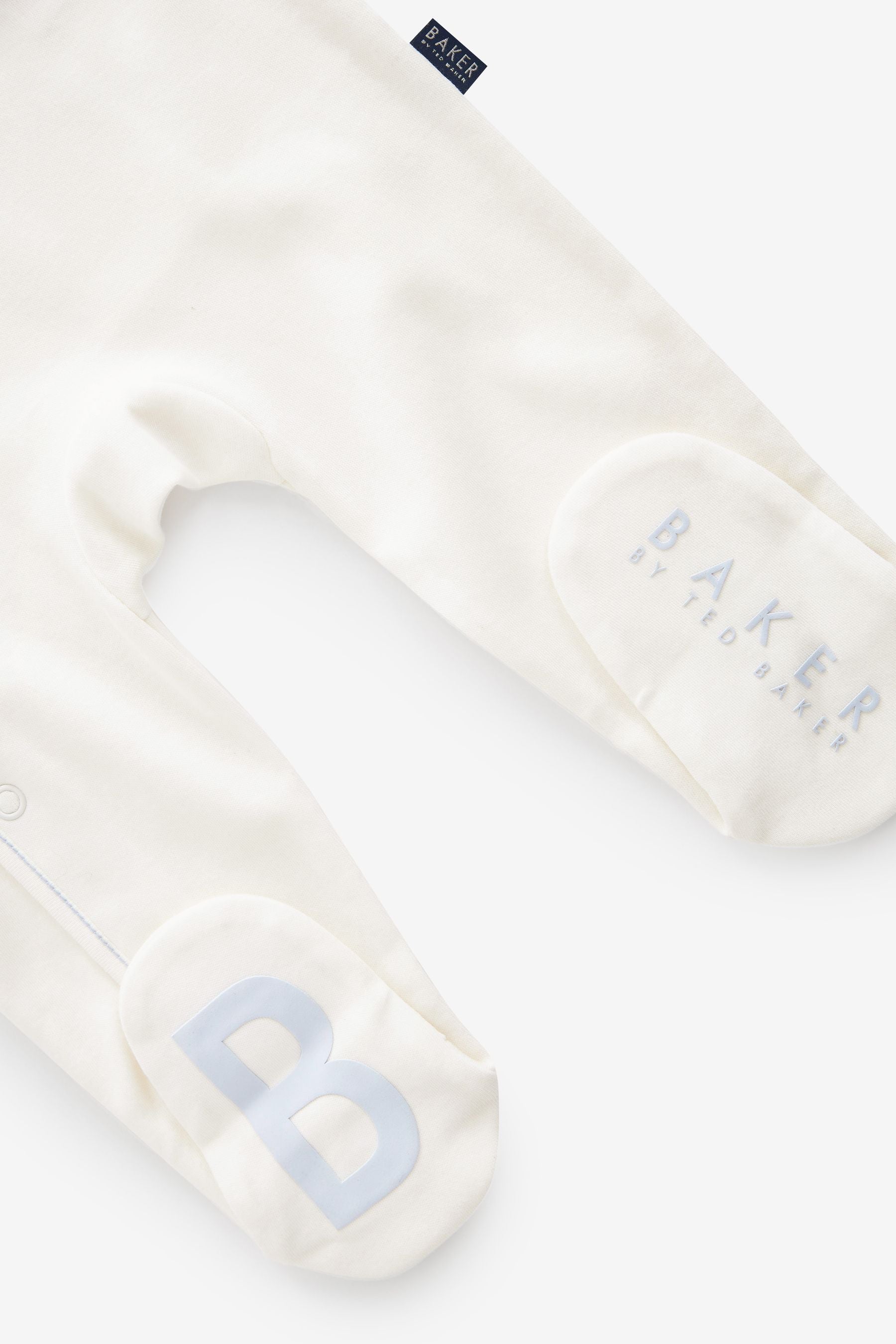 White Baker by Ted Baker Born in 2023 White Sleepsuit