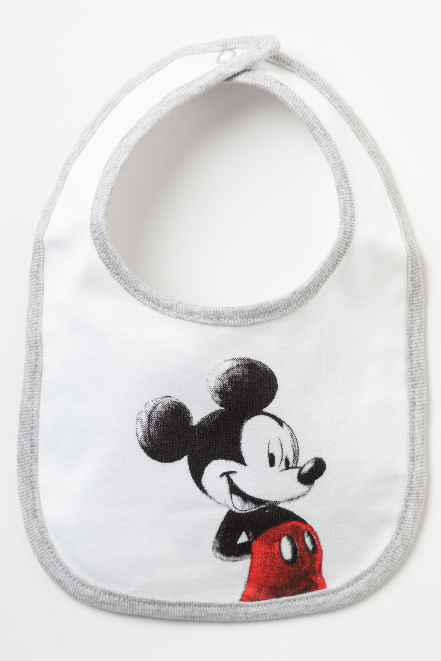 Grey Disney Grey Mickey Mouse Sleepsuit, Bodysuit And Bib Set