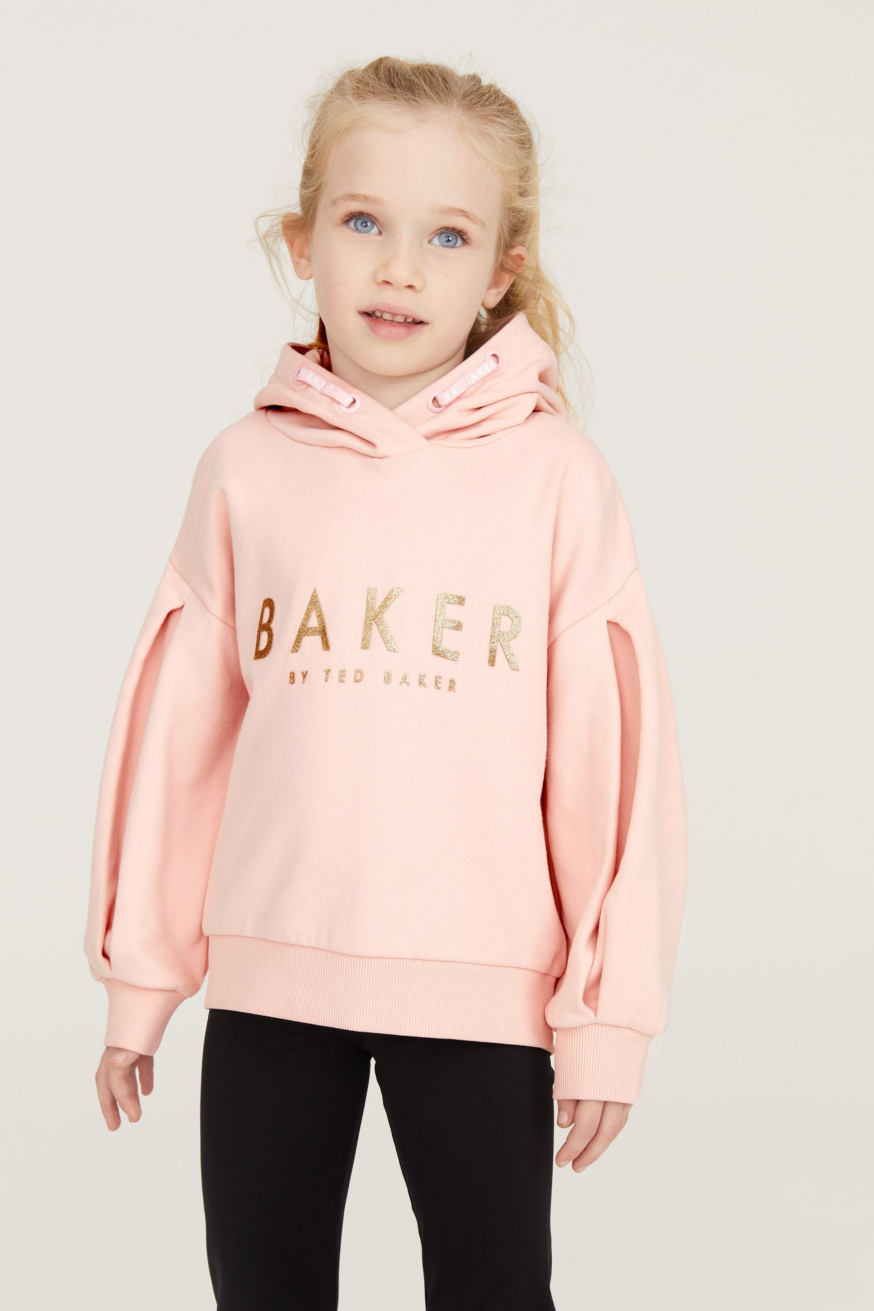 Pink Baker by Ted Baker Coral Pink Varisty Hoodie