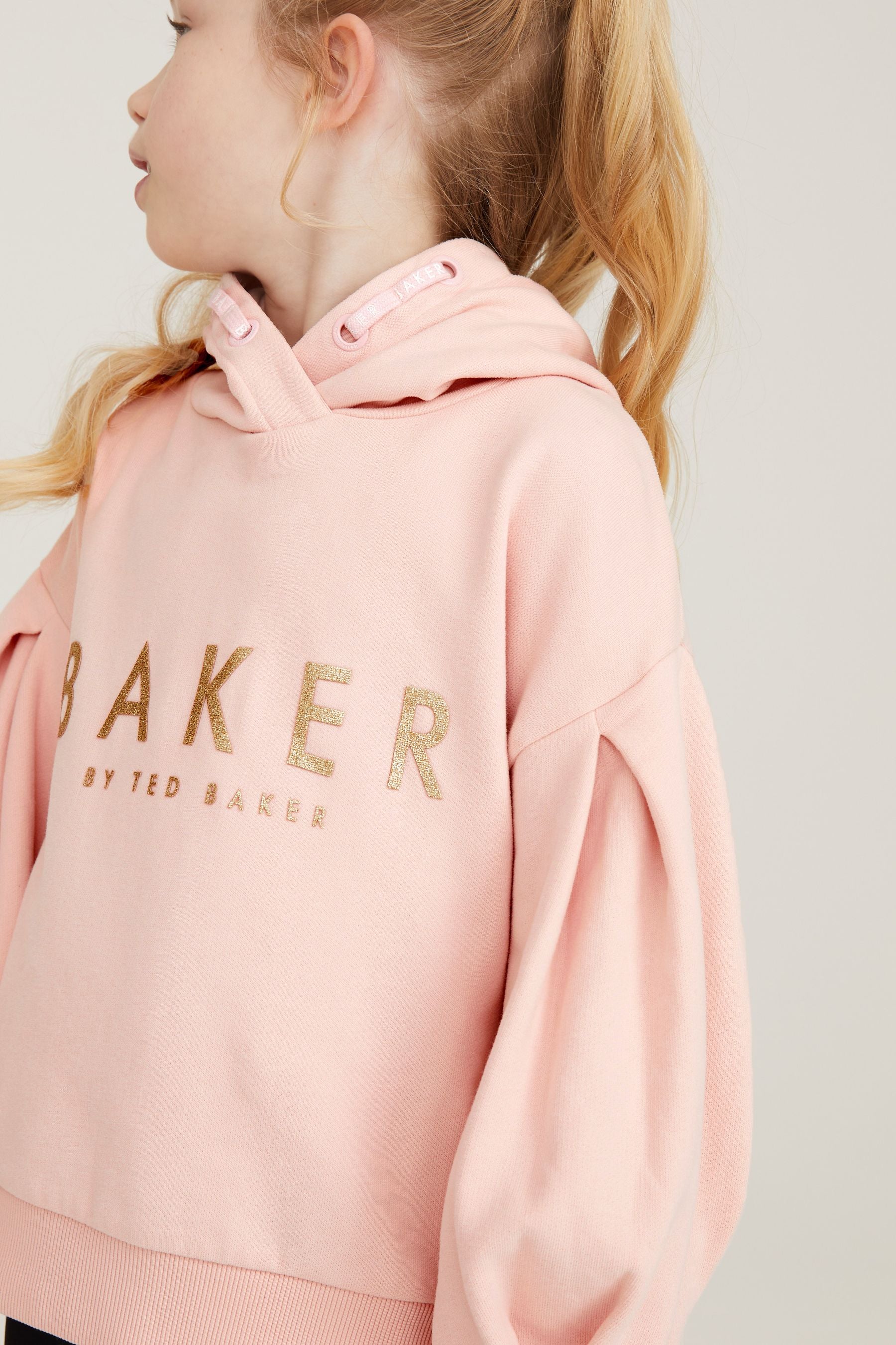 Pink Baker by Ted Baker Coral Pink Varisty Hoodie