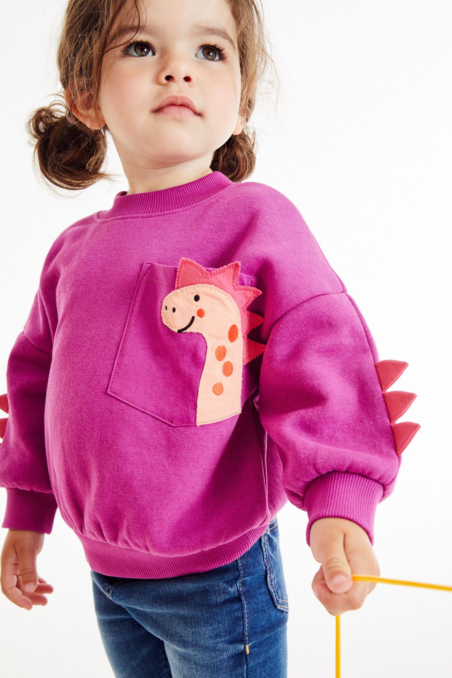 Purple Unicorn Pocket Sweatshirt (3mths-7yrs)