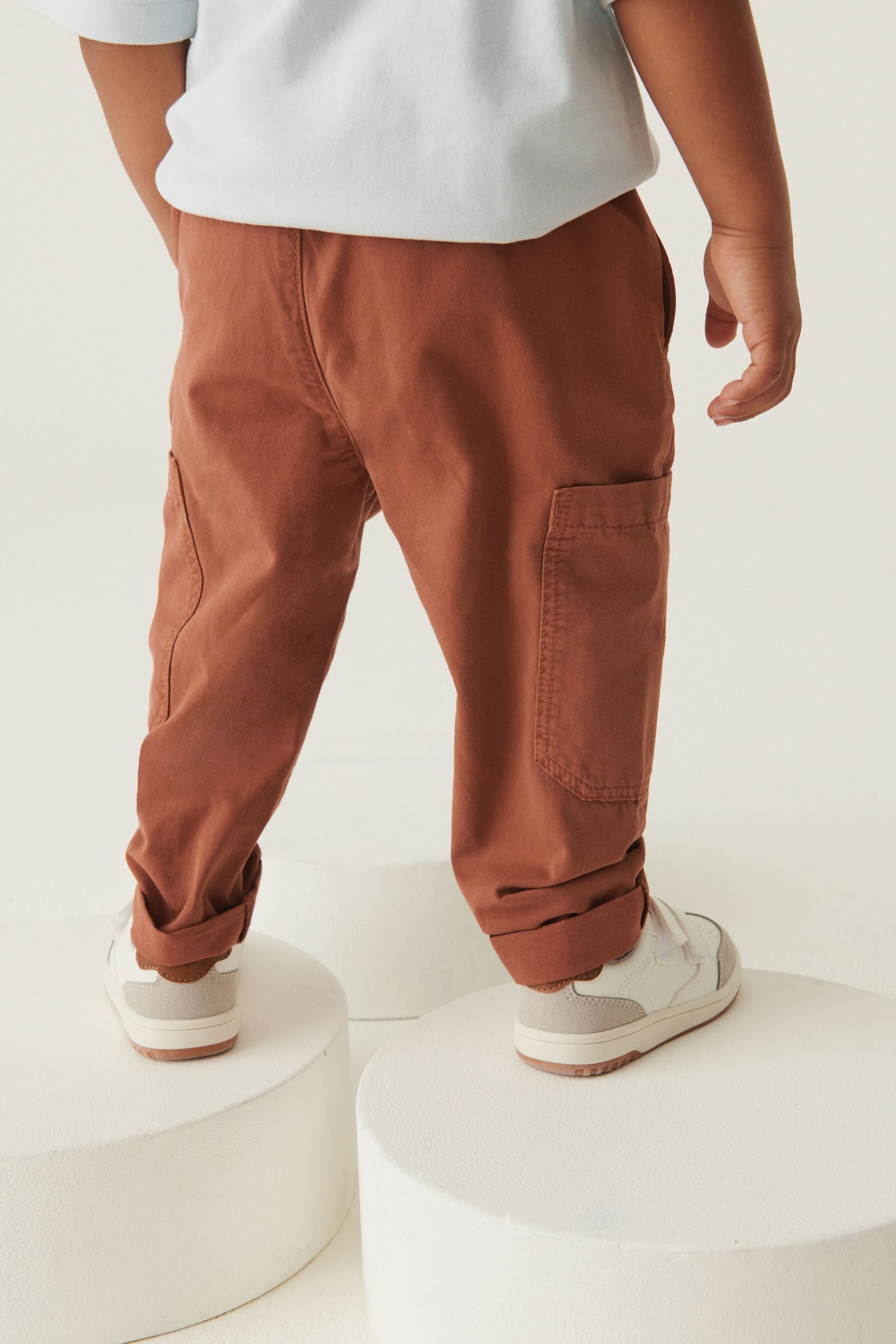 Rust Brown Side Pocket Pull-On Trousers (3mths-7yrs)