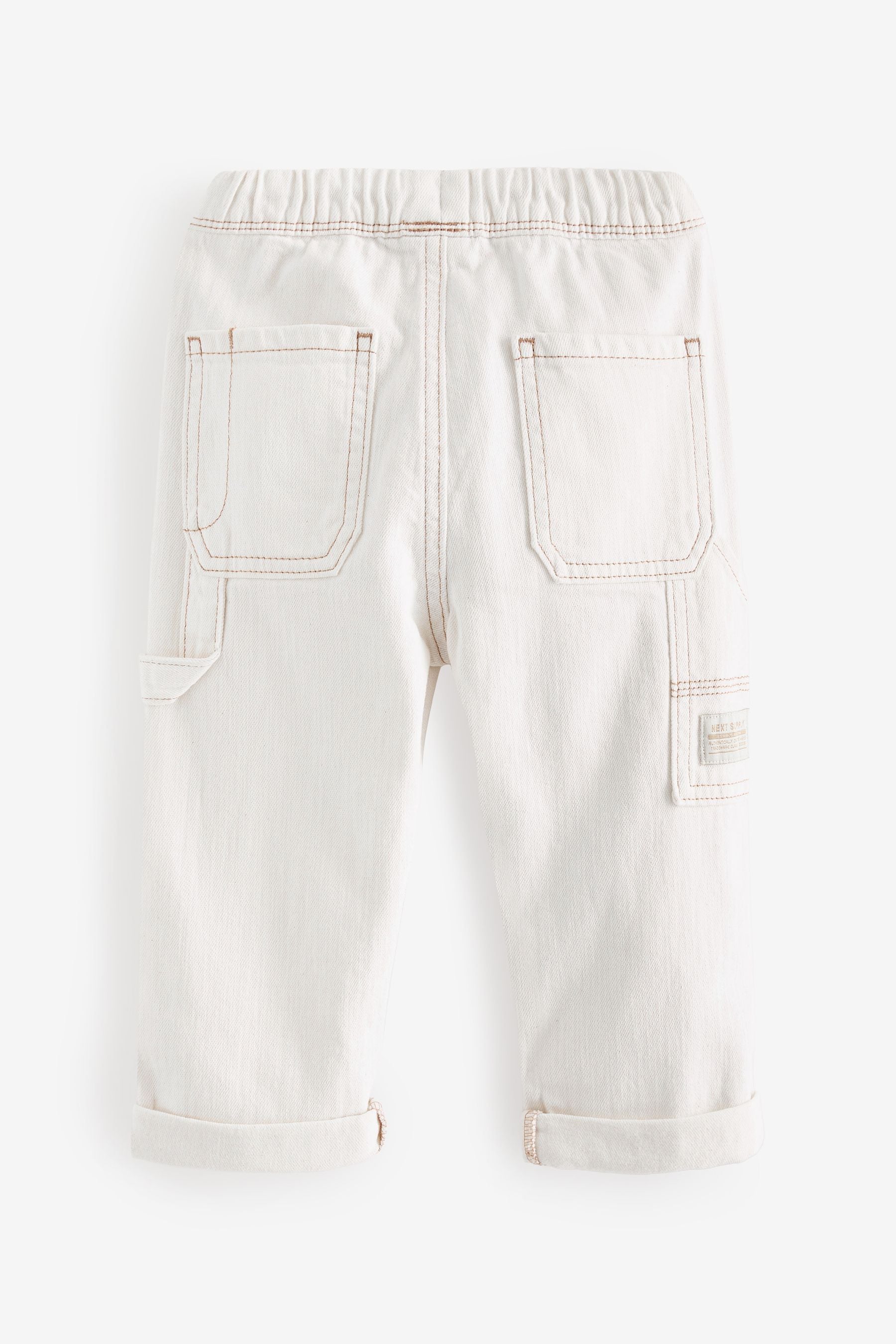 Ecru Cream Carpenter Jeans (3mths-7yrs)