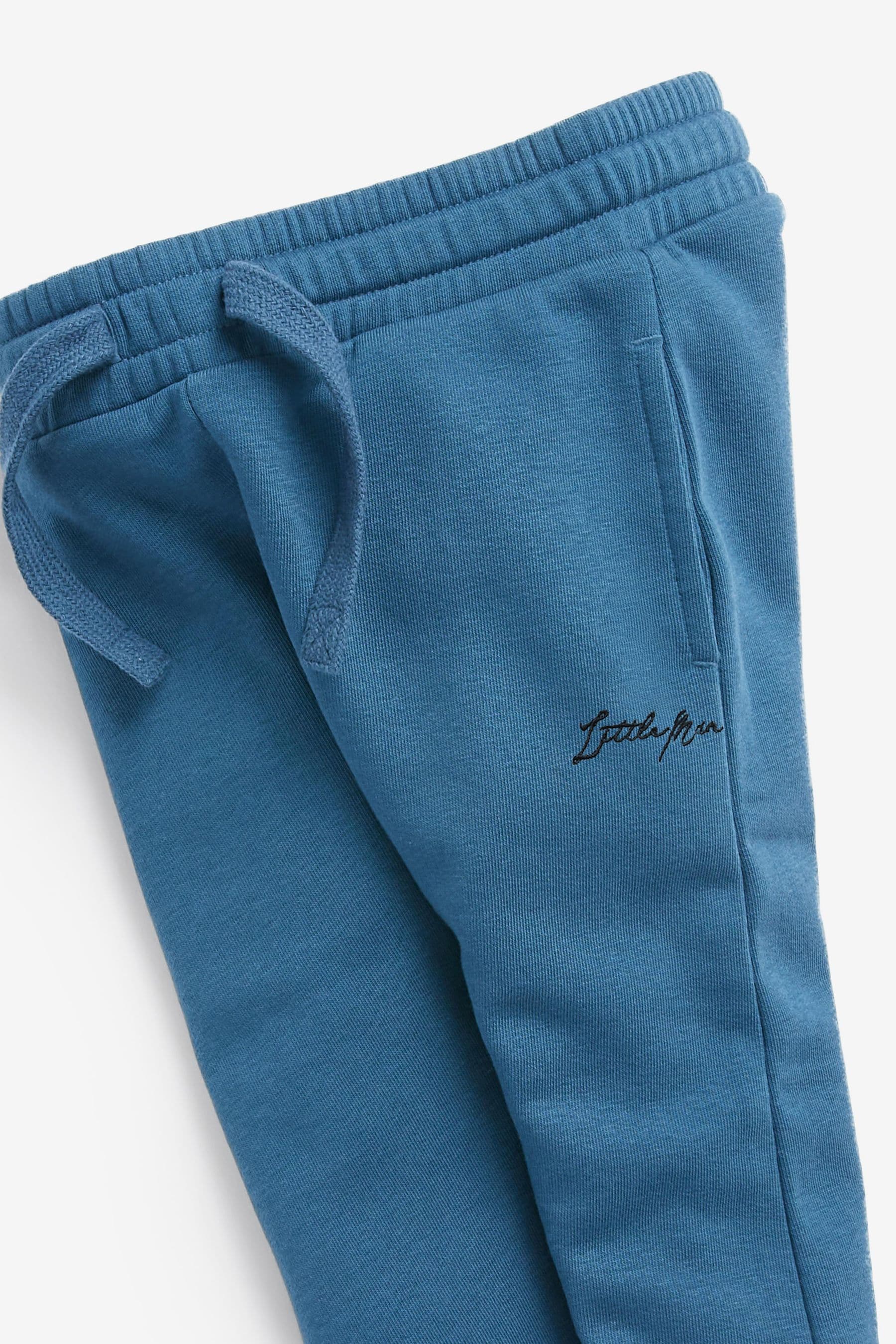 Blue Slogan Jersey Sweatshirt And Joggers Set (3mths-7yrs)