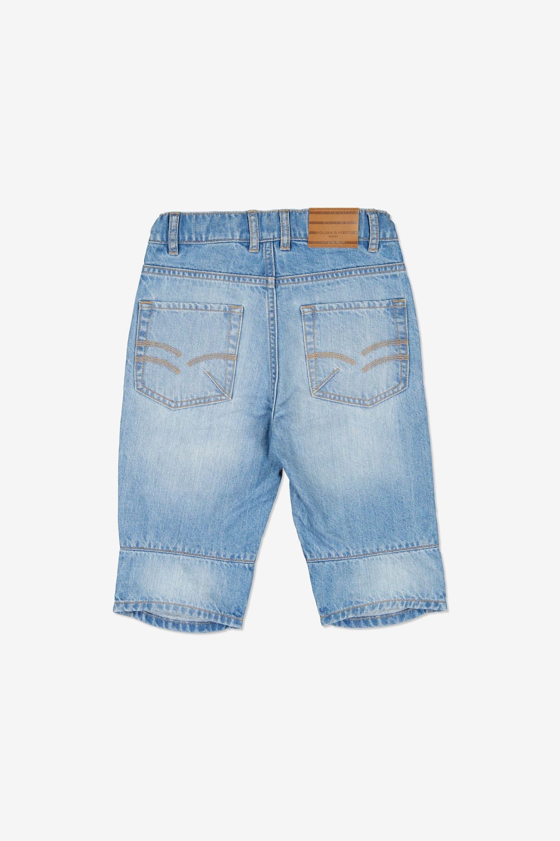 Polarn O. Pyret Blue Organic Cotton Denim Shorts