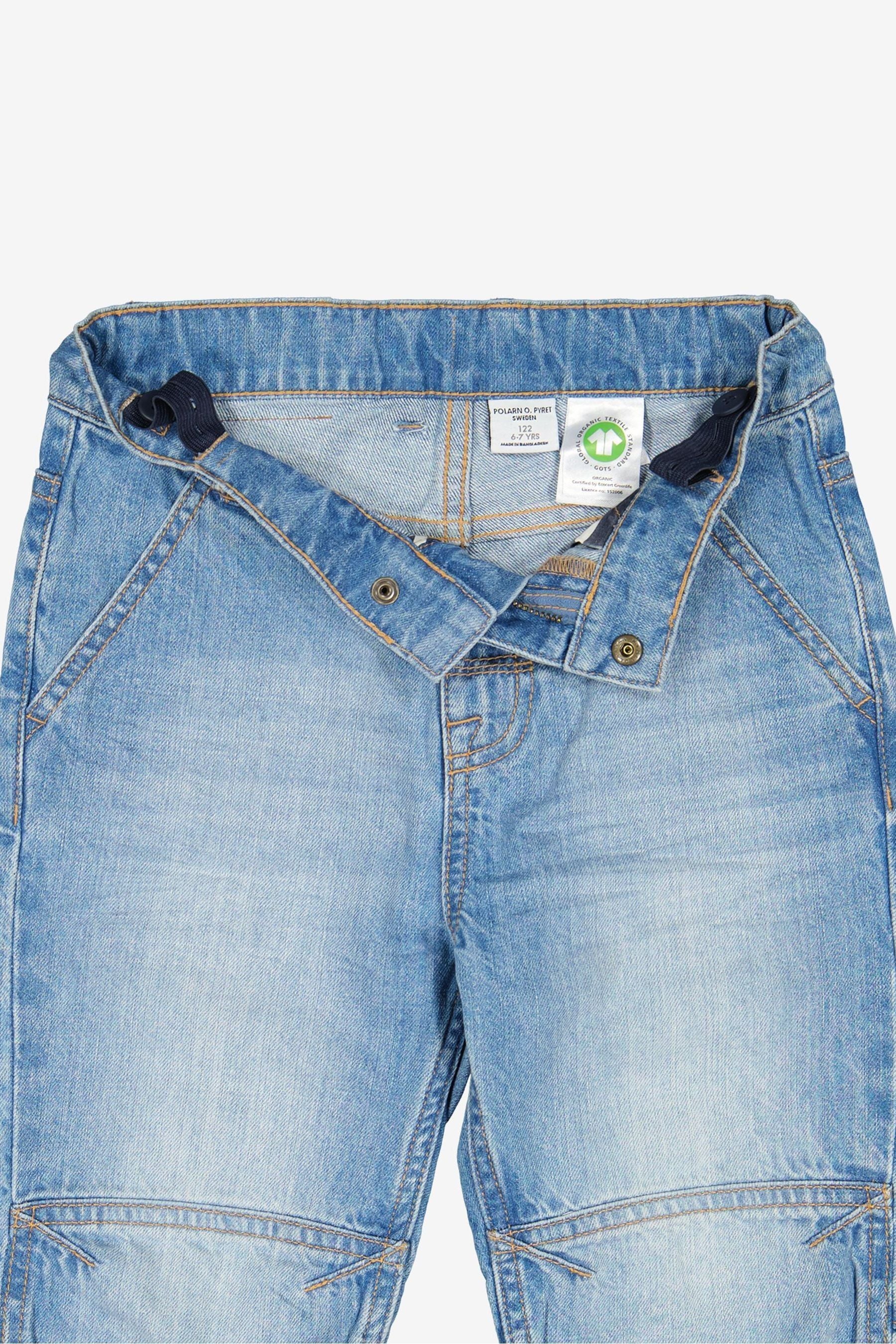 Polarn O. Pyret Blue Organic Cotton Denim Shorts