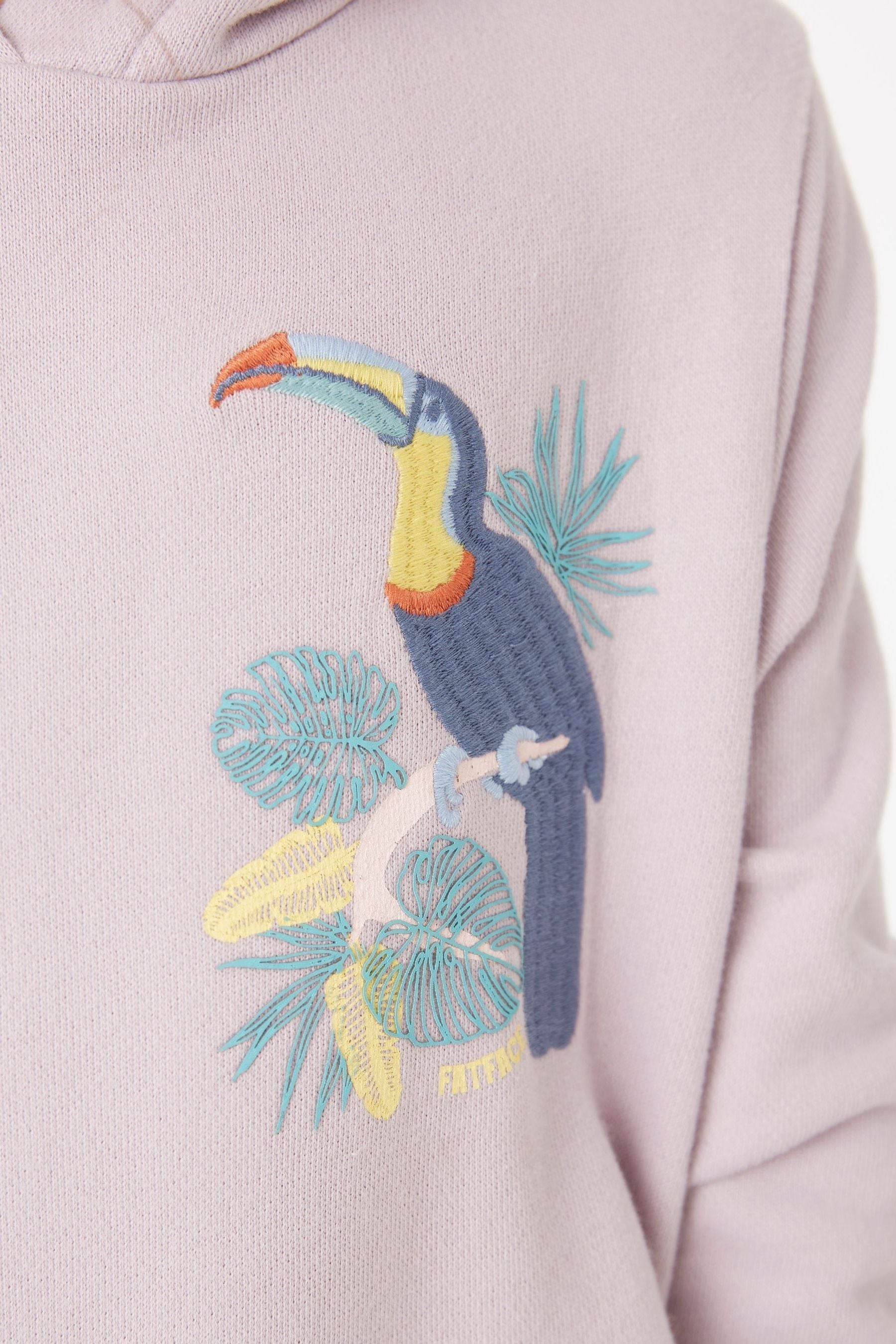 FatFace Purple Toucan Popover Hoodie