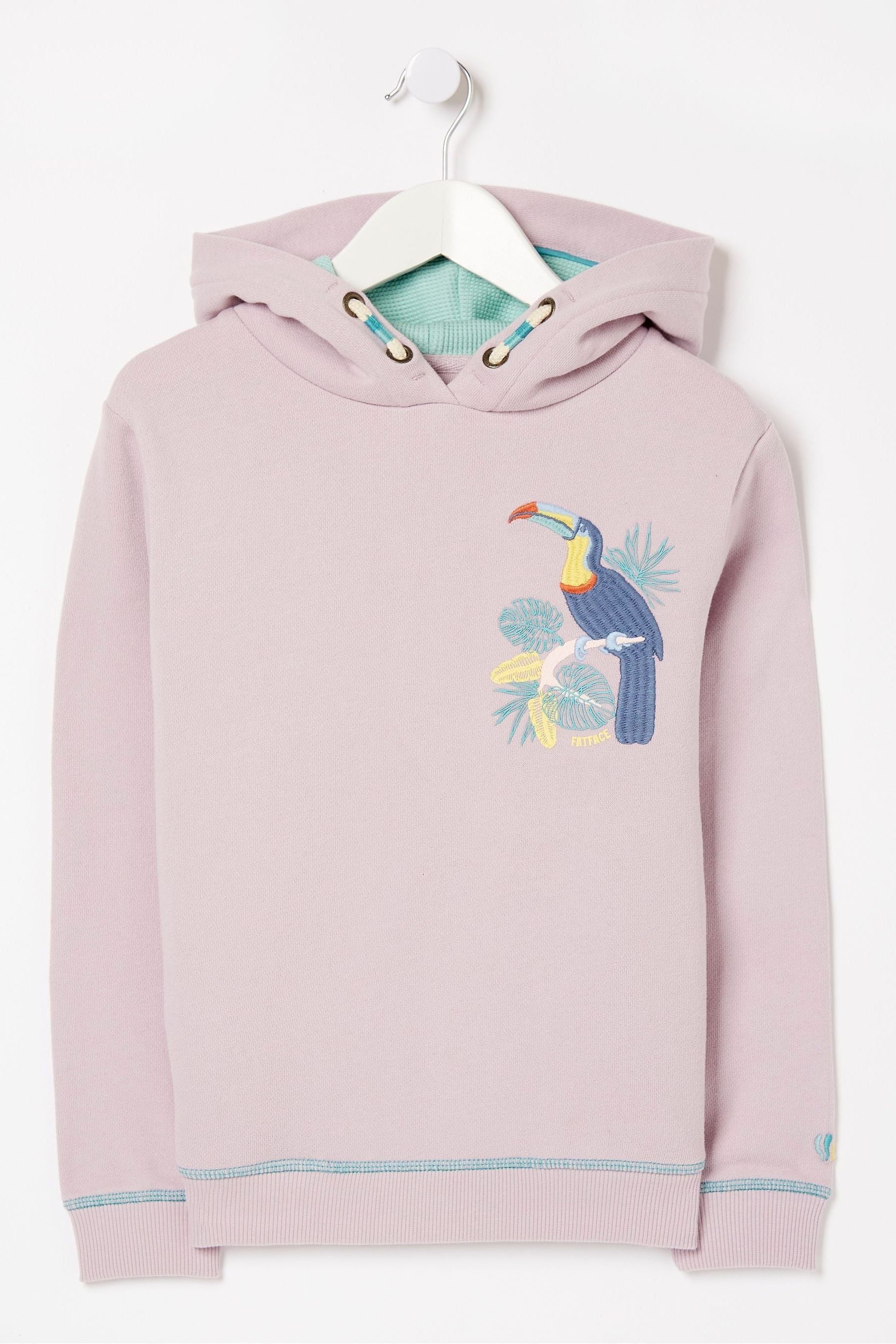 FatFace Purple Toucan Popover Hoodie