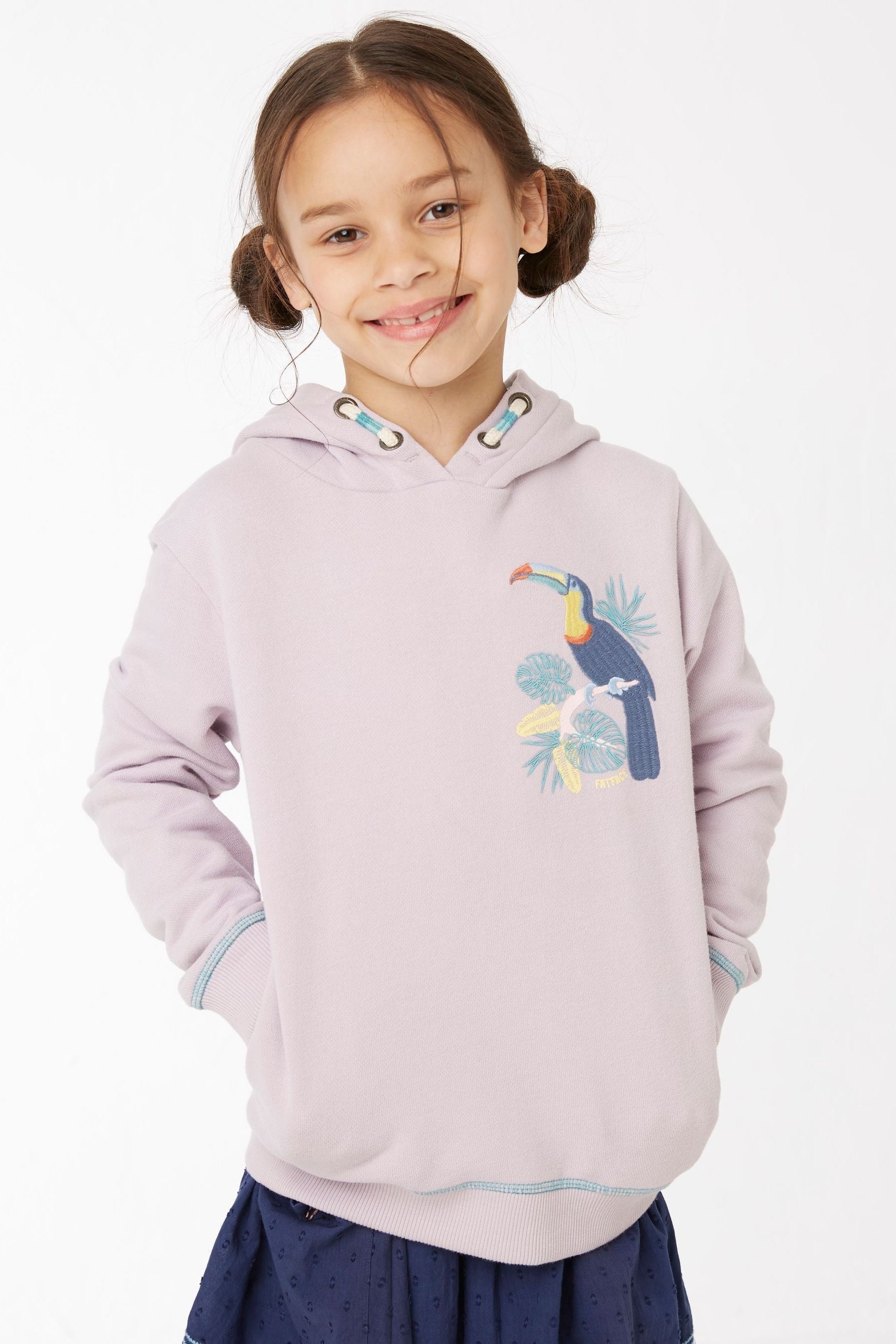 FatFace Purple Toucan Popover Hoodie