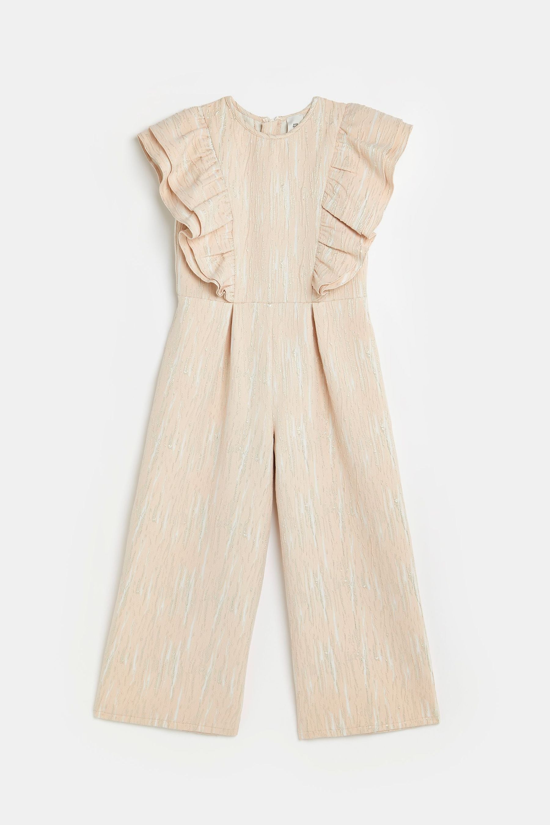 River Island Pink Light Jacquard Colette Jumpsuit