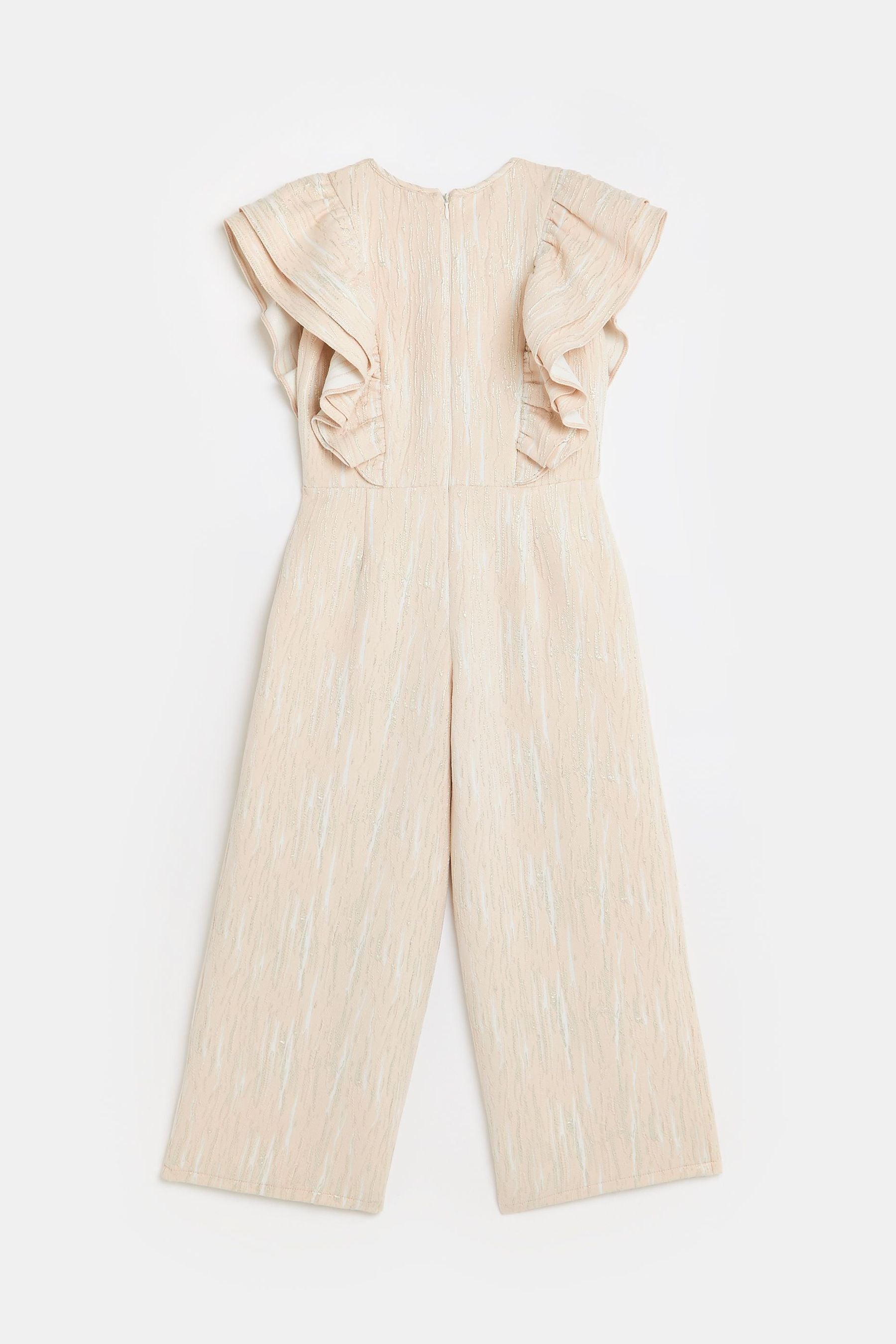 River Island Pink Light Jacquard Colette Jumpsuit