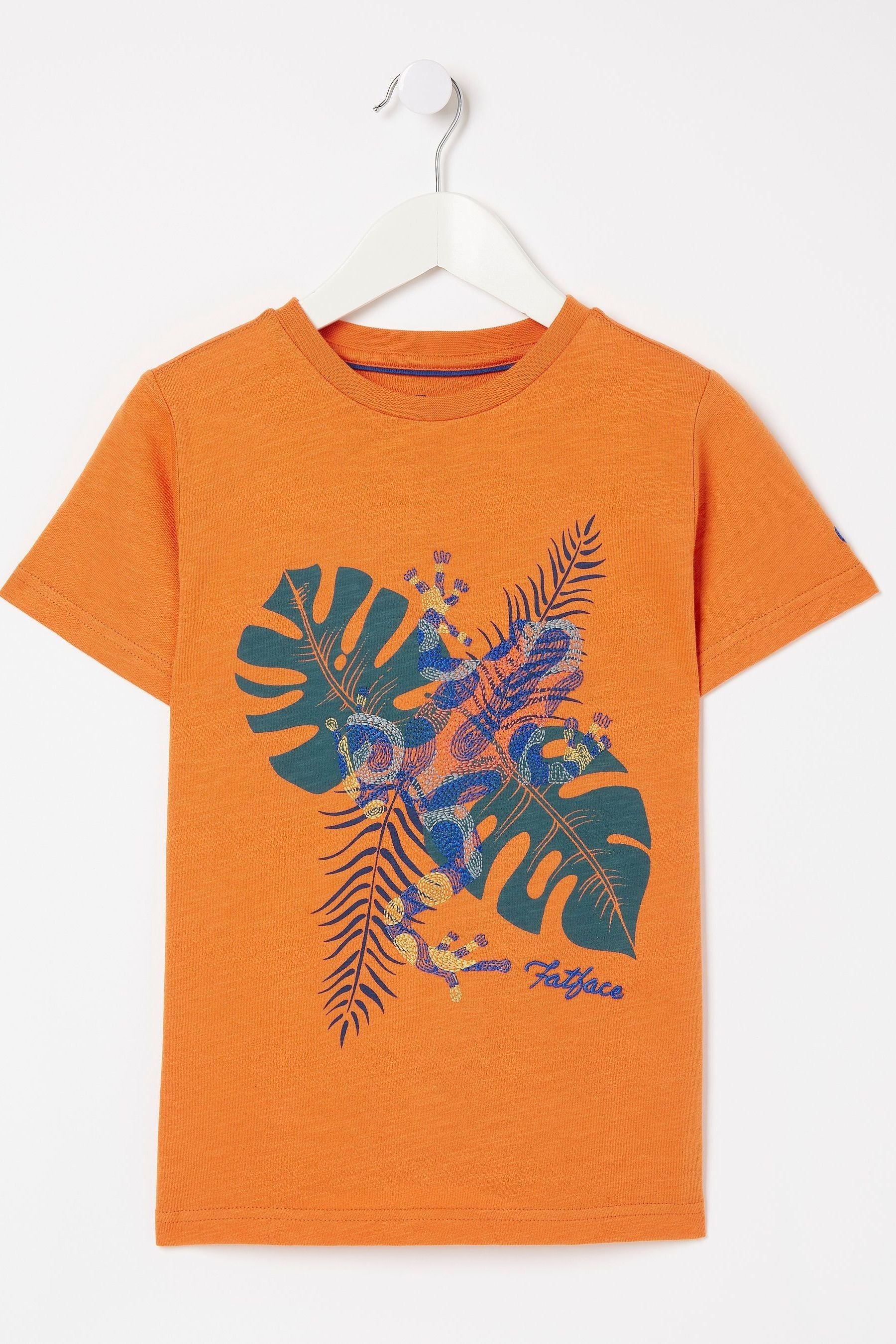 Orange FatFace Orange Treefrog T-Shirt