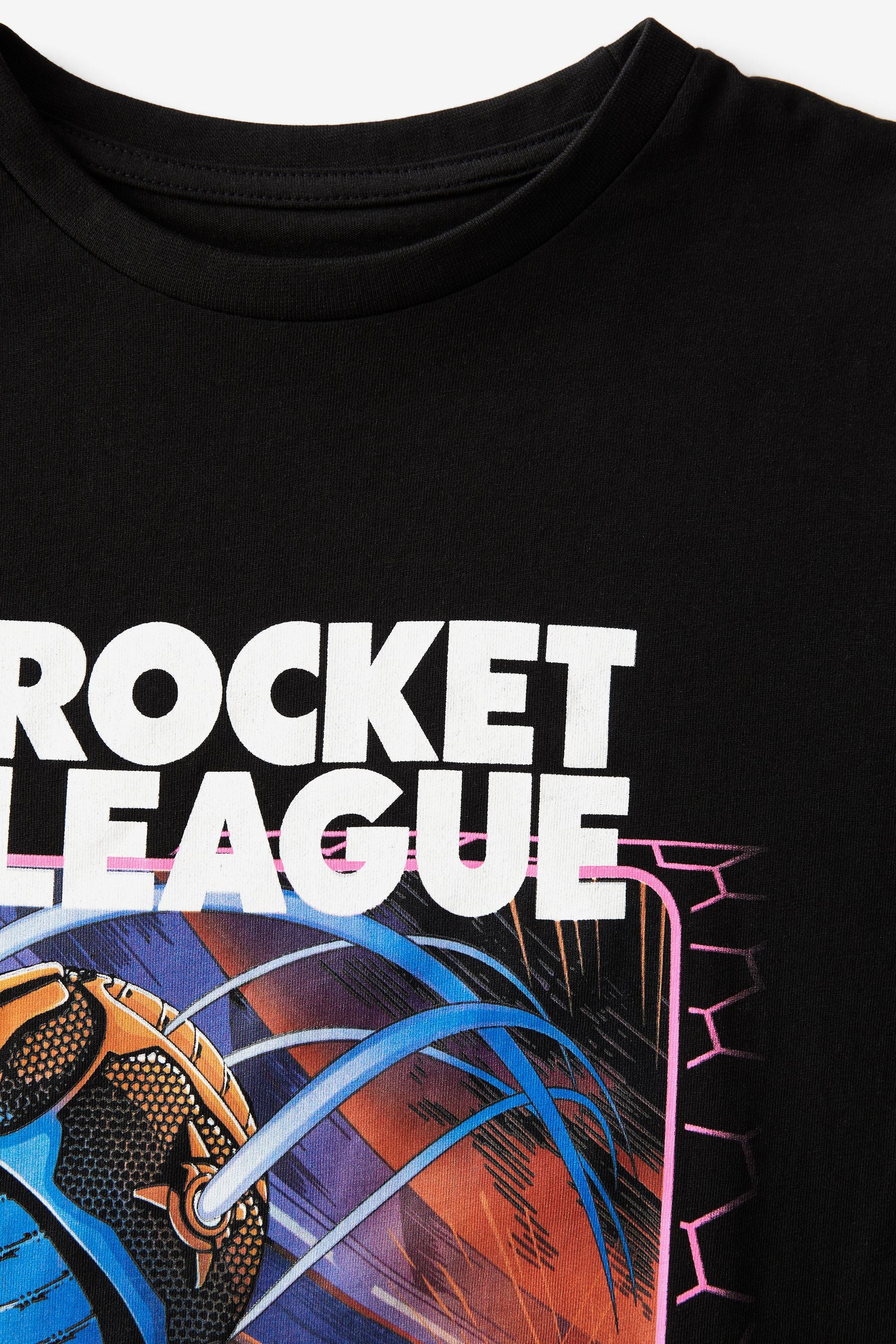 Black Rocket League Gaming License T-Shirt (12-15yrs)