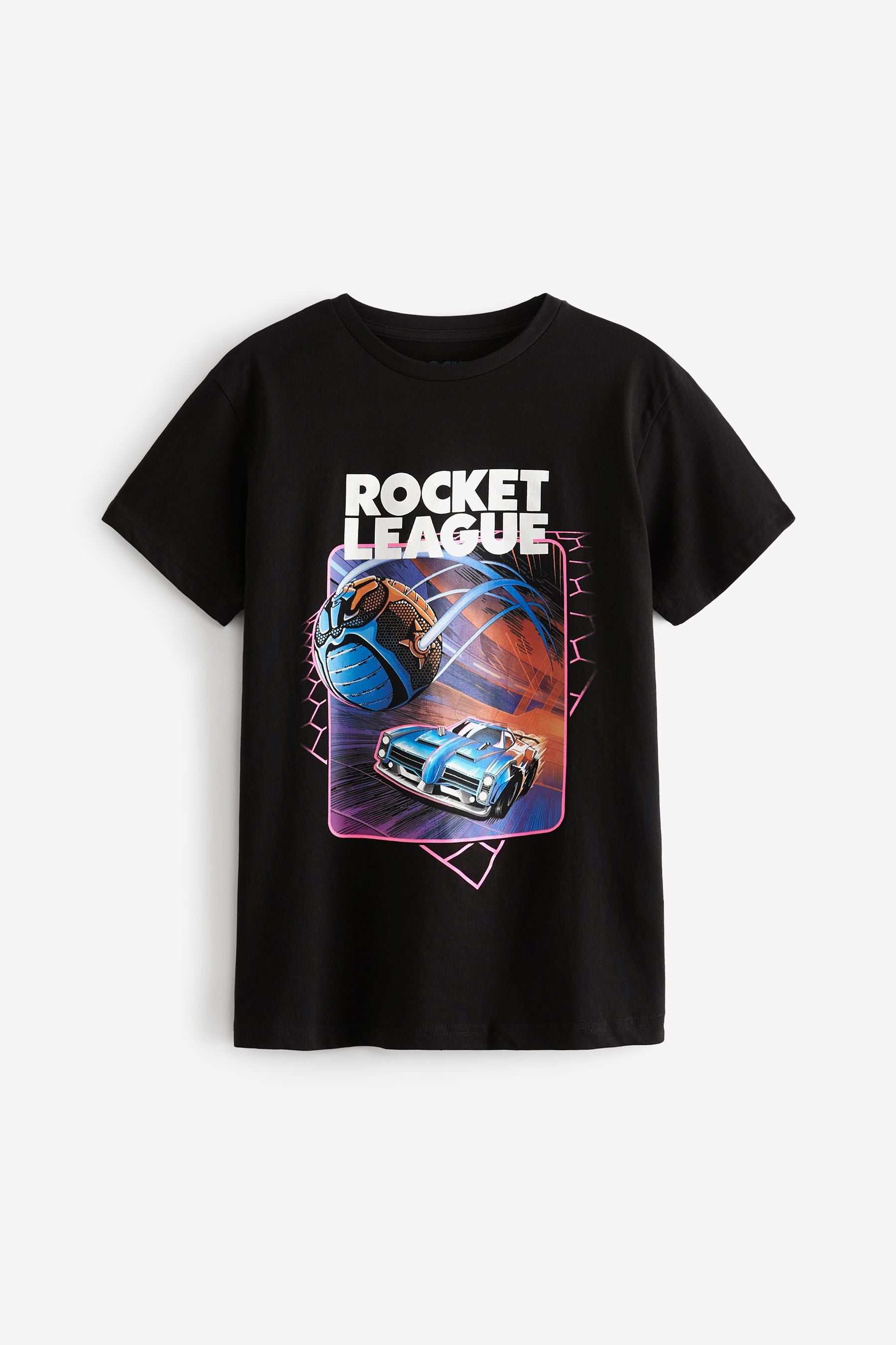 Black Rocket League Gaming License T-Shirt (12-15yrs)