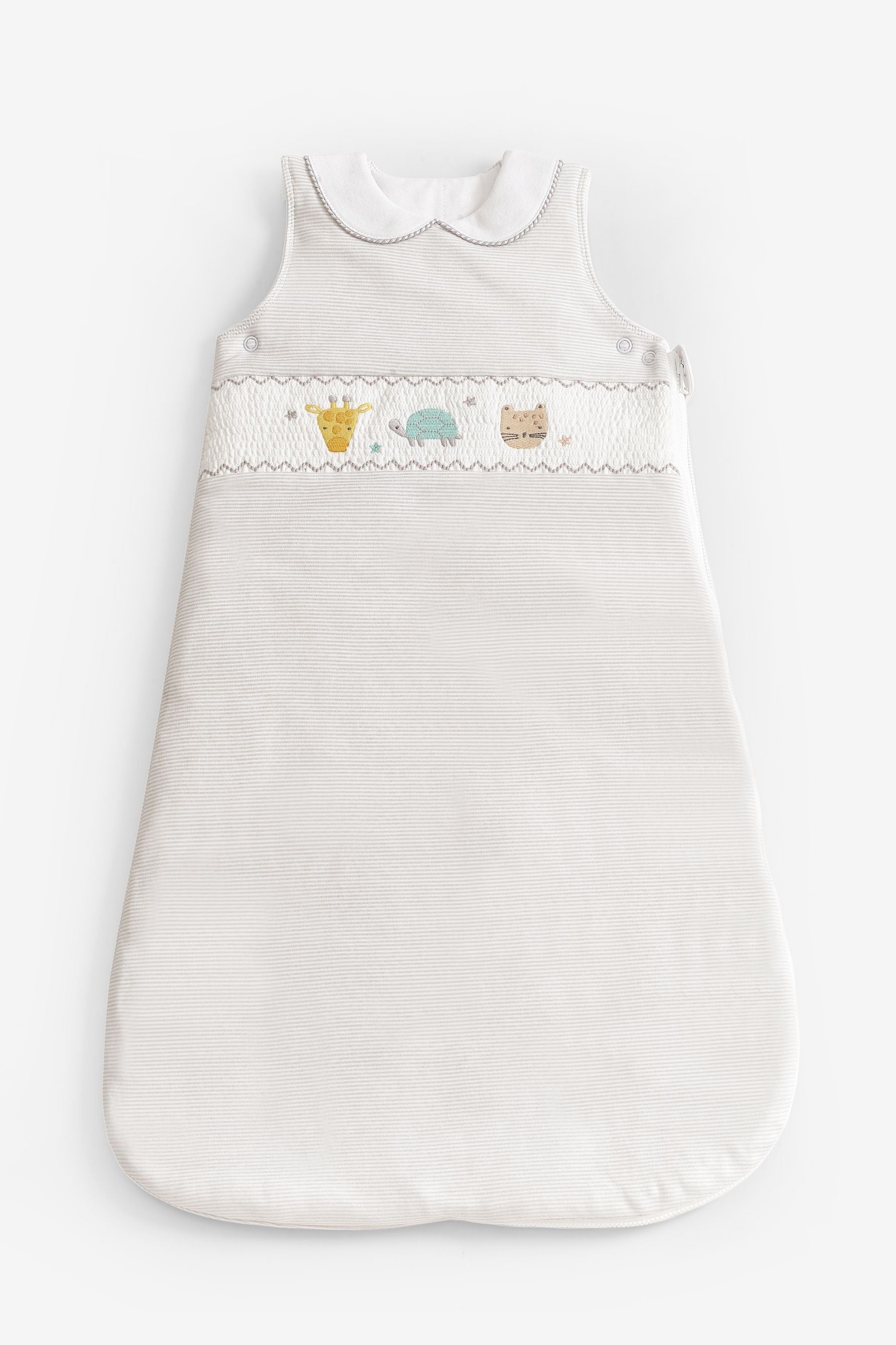 Grey Safari Heritage Baby 100% Cotton 2.5 Tog Sleep Bag