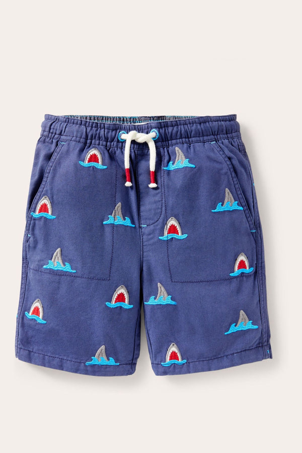 Boden Blue Pull-On Drawstring Shorts