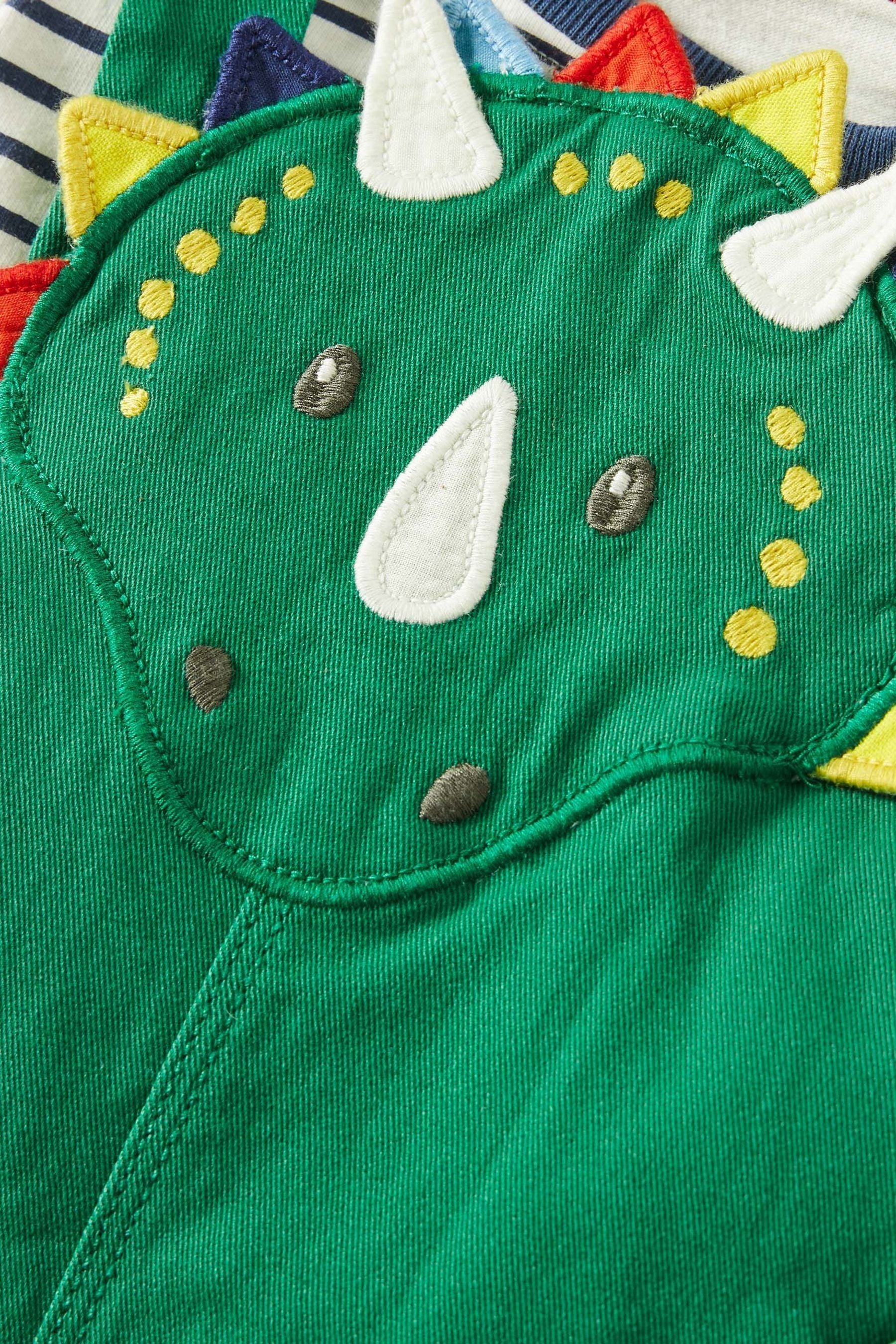 Boden Green Dinosaur Dungaree Set