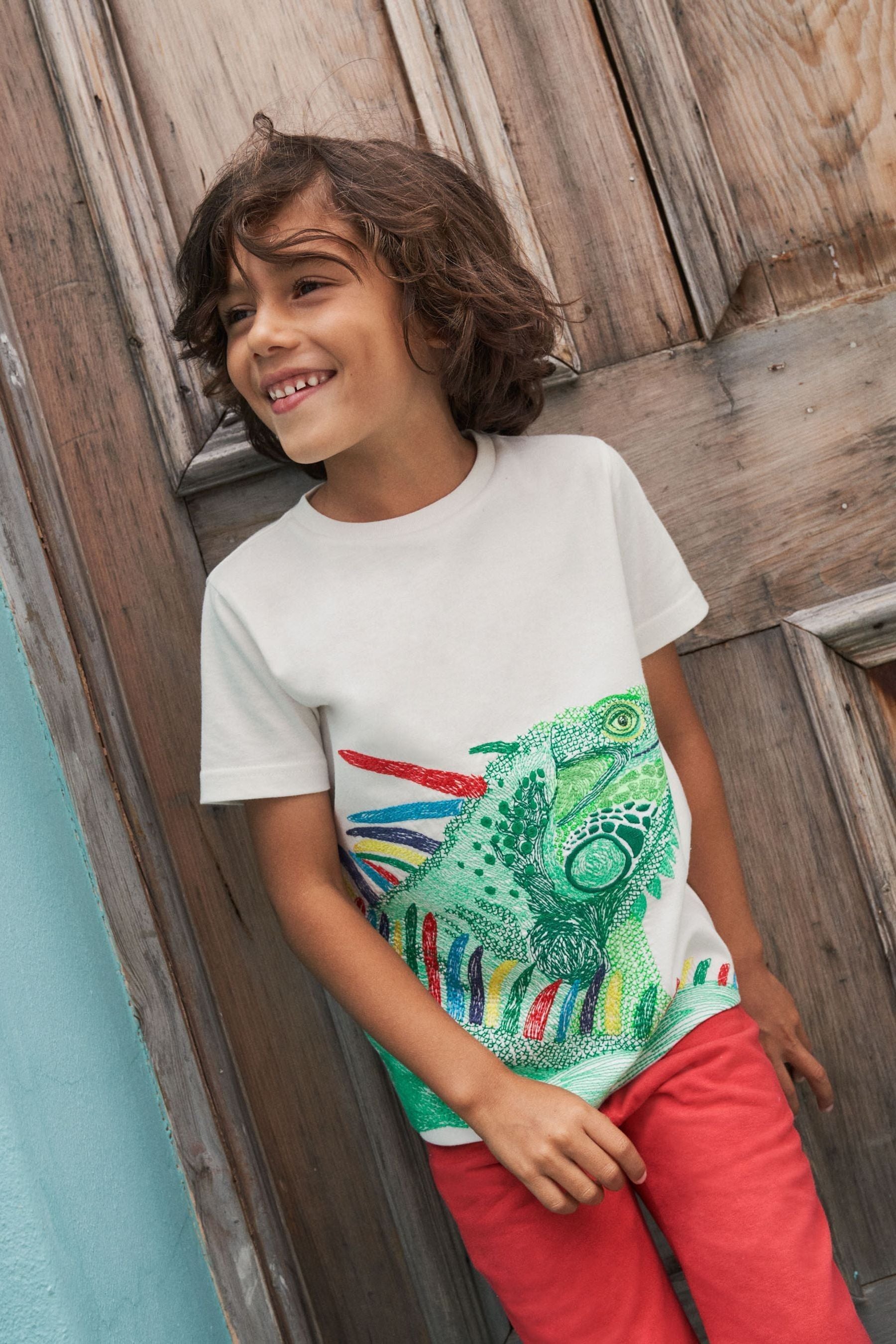 Boden White Superstitch T-shirt