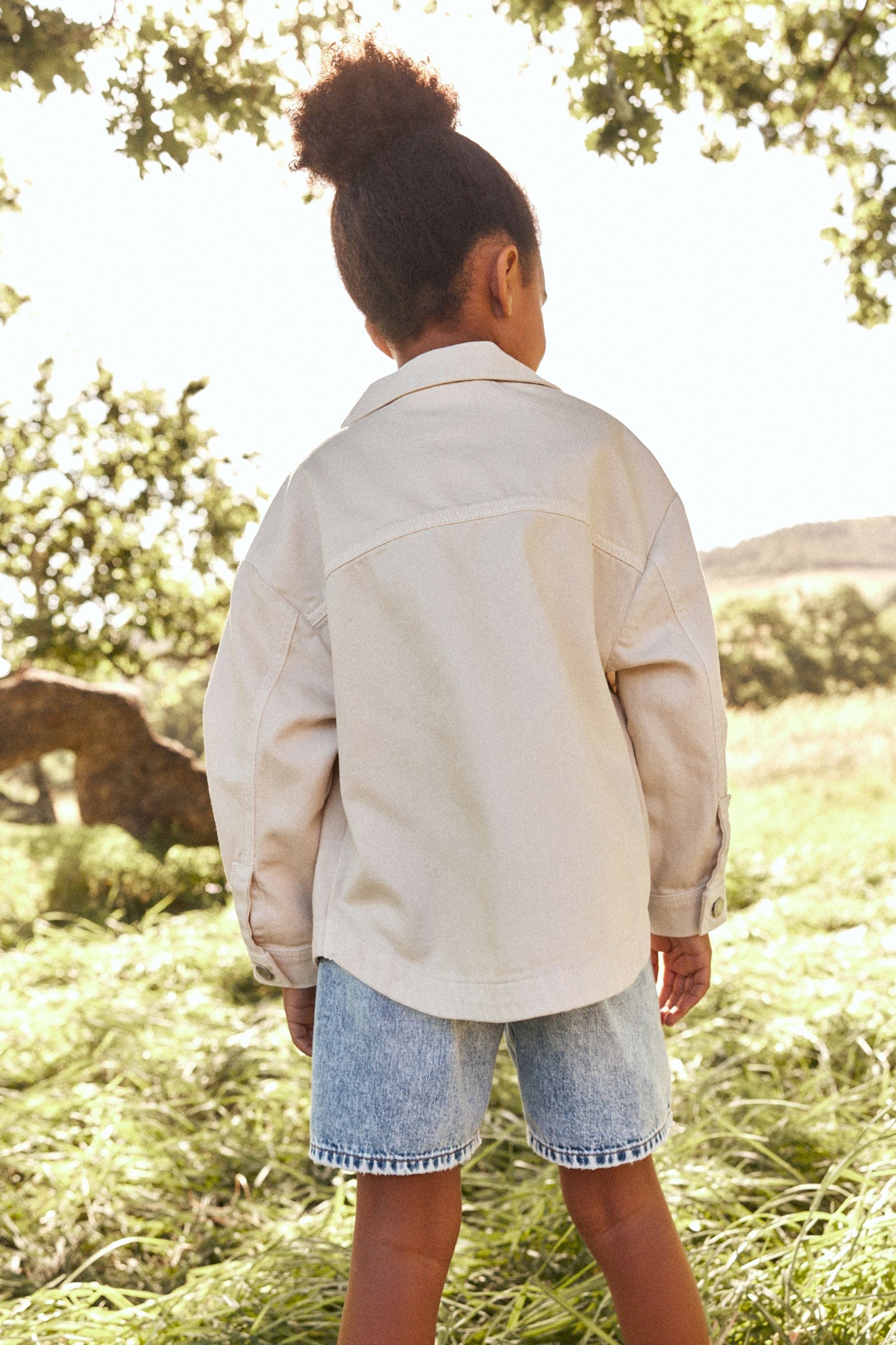 Cream Denim Shacket (3-16yrs)