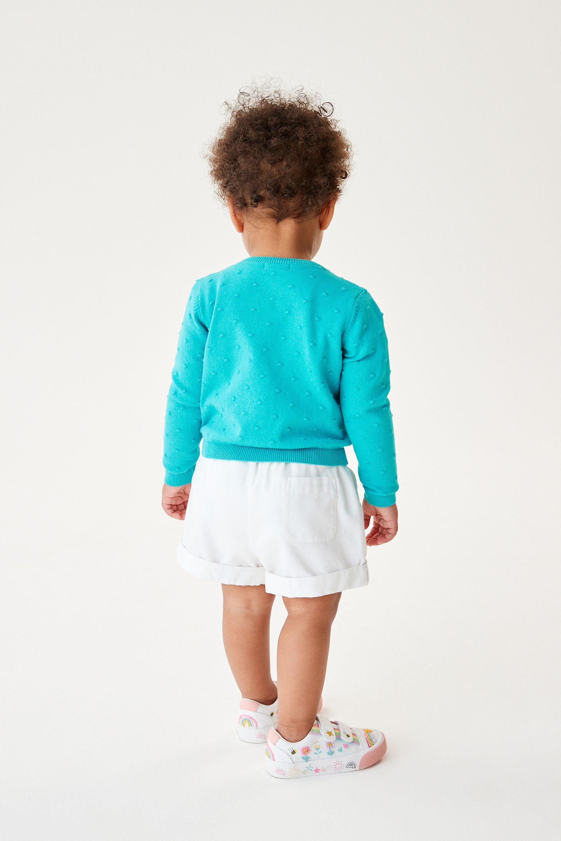 Blue Bobble Cardigan (3mths-10yrs)