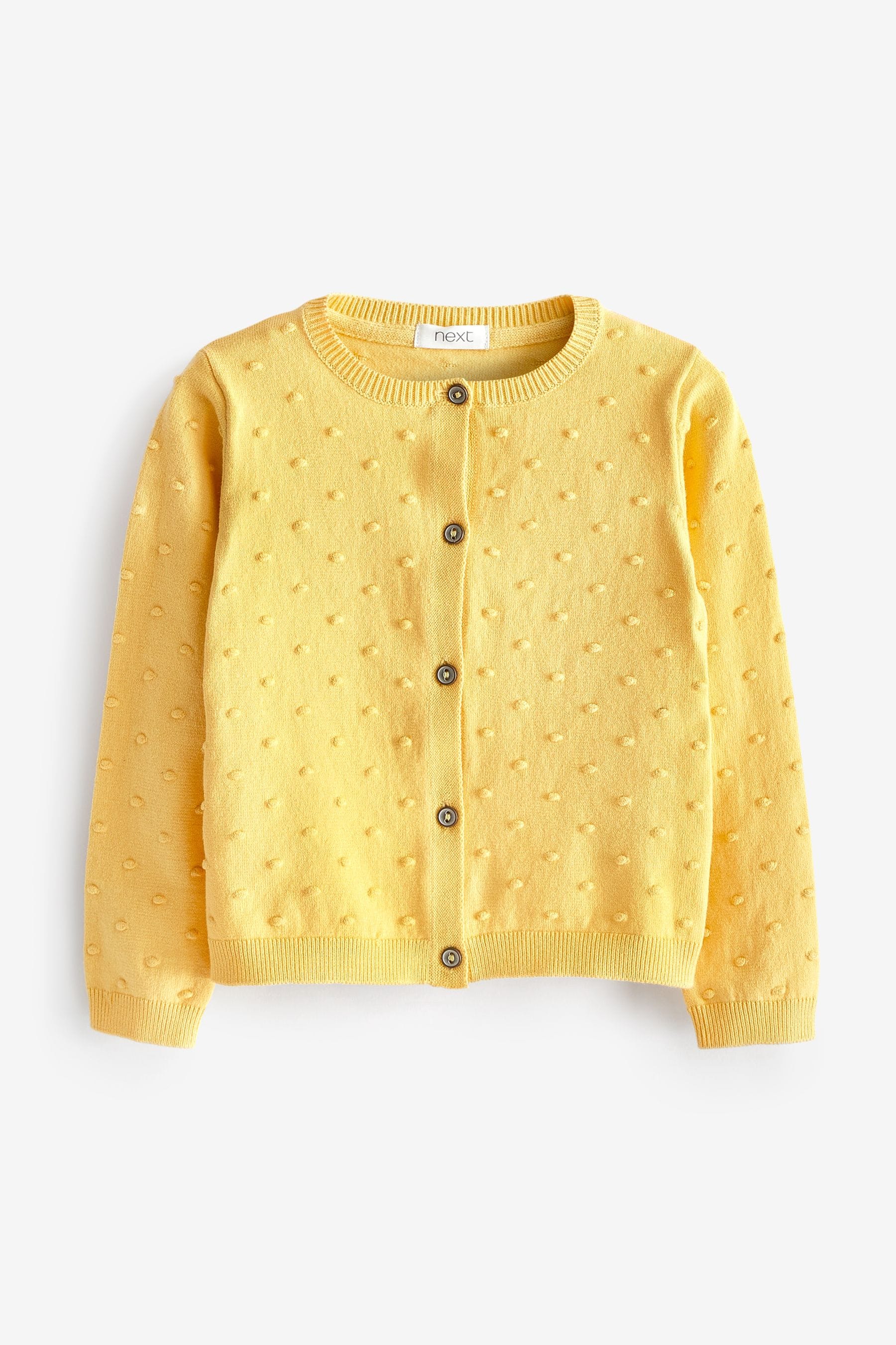 Yellow Bobble Cardigan (3mths-10yrs)