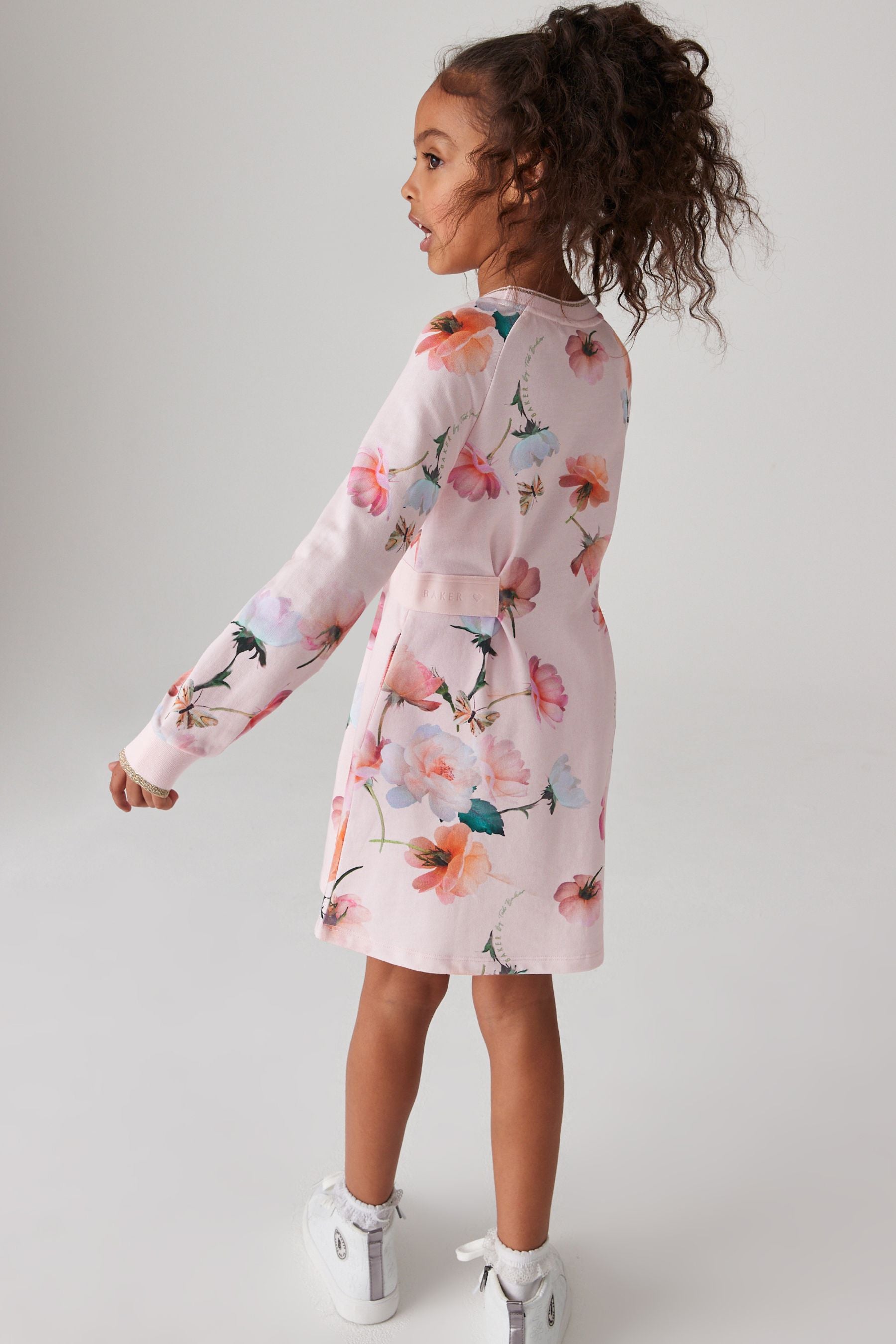 Pink Baker by Ted Baker Floral Sweat Dress