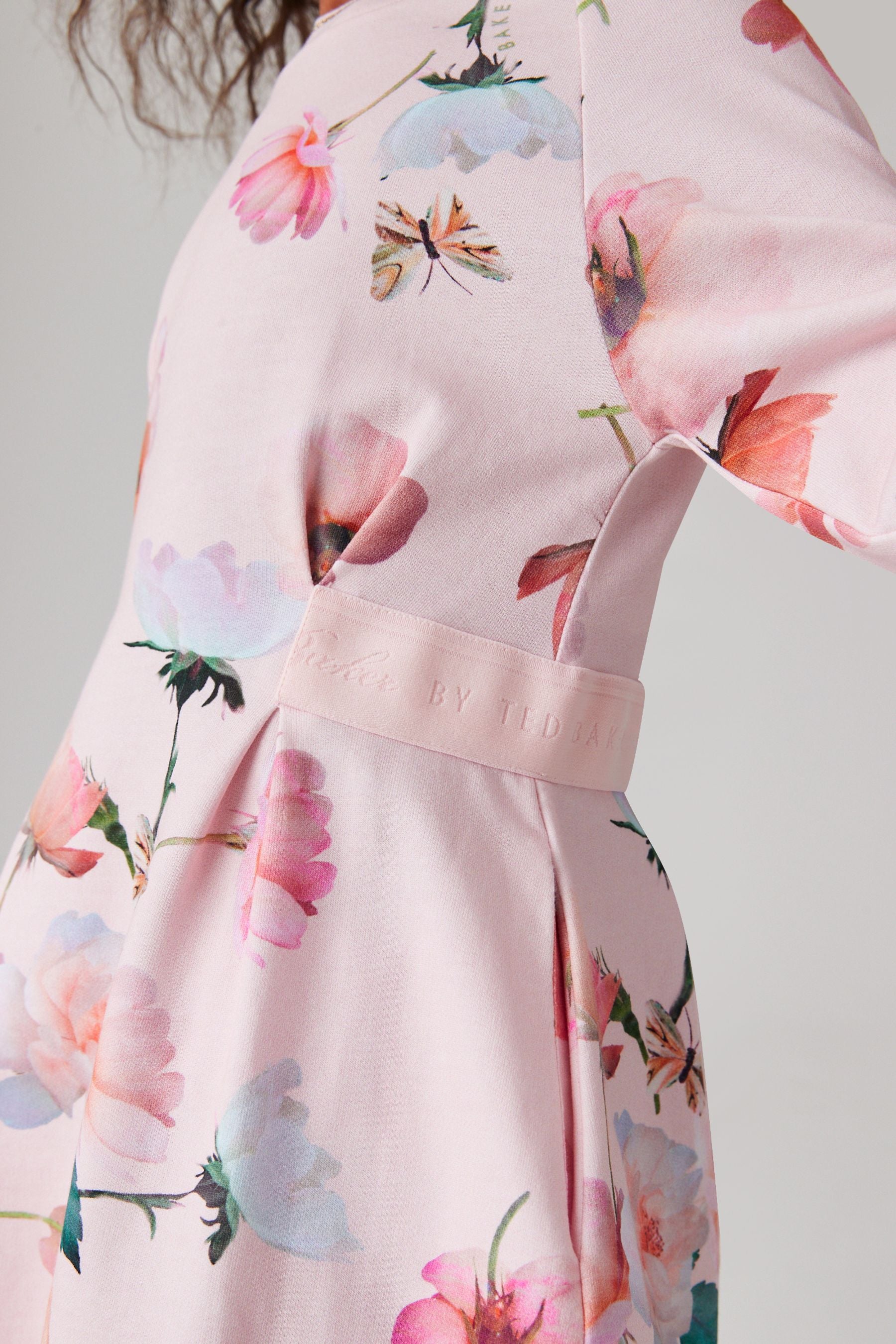 Pink Baker by Ted Baker Floral Sweat Dress