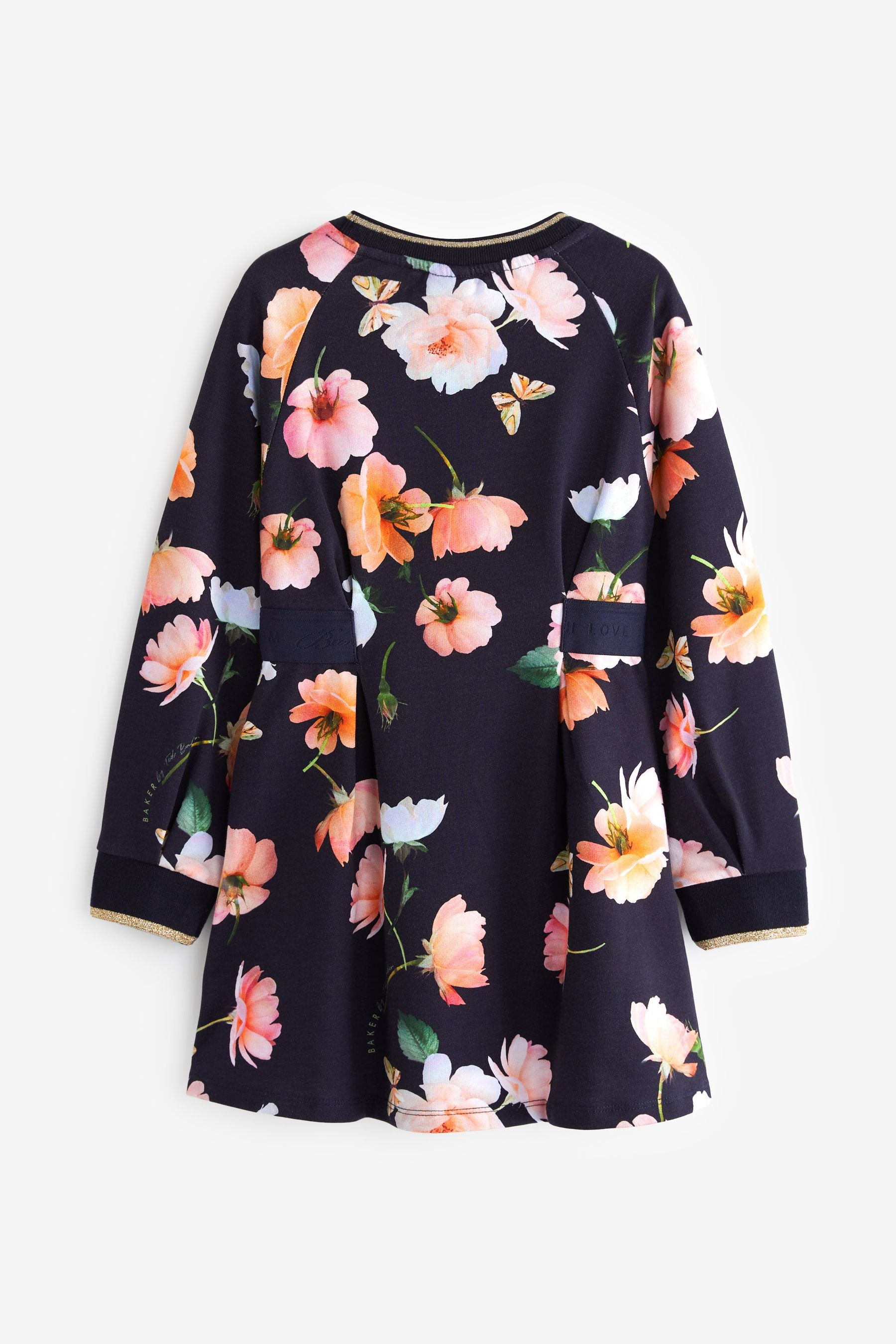 Navy Baker by Ted Baker Floral Sweat Dress