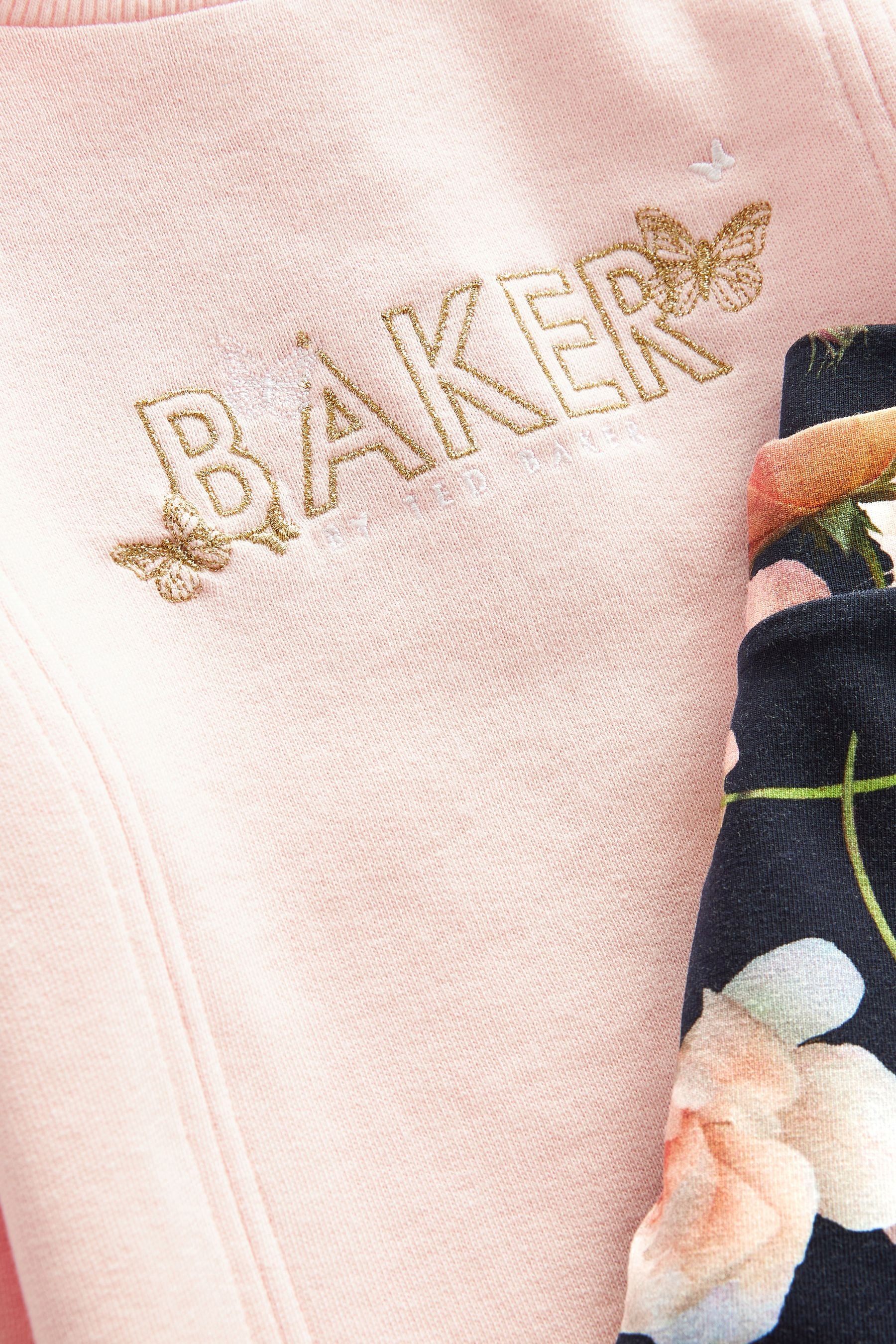 Pink Baker by Ted Baker Pink Bow Legging and Sweater Set