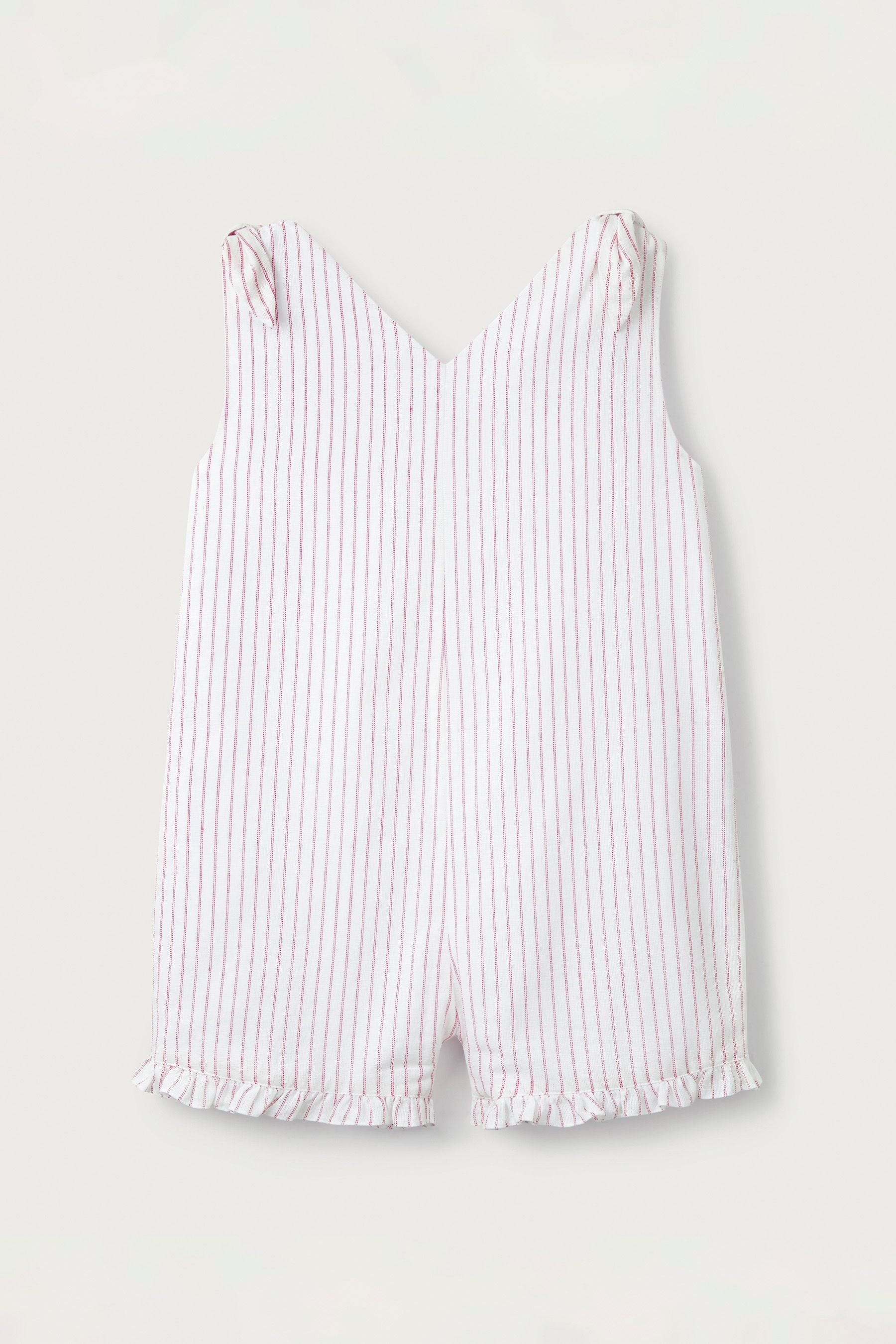 The White Company Red Tie Shoulder Playsuit