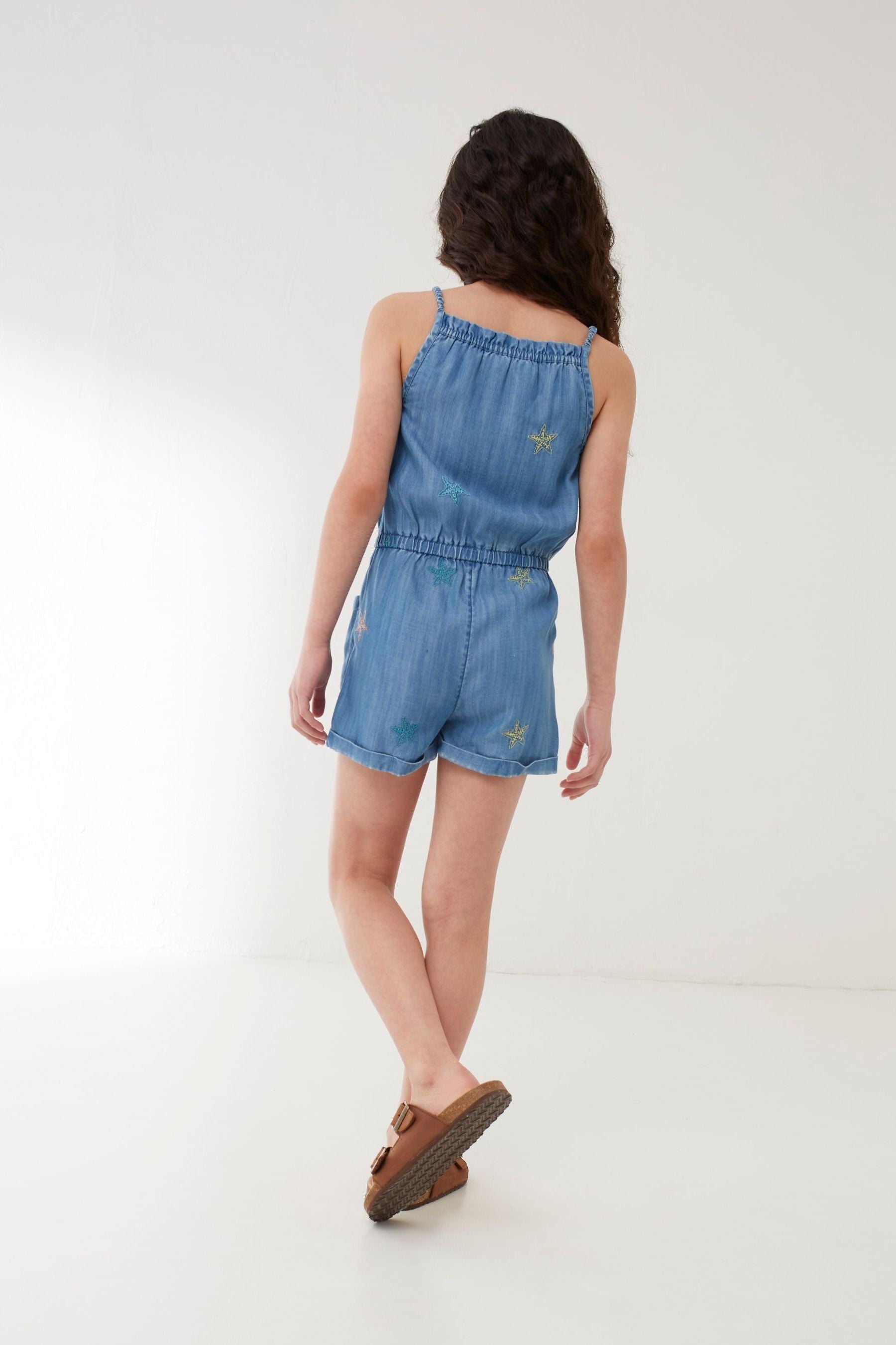 FatFace Blue Kari Star Playsuit