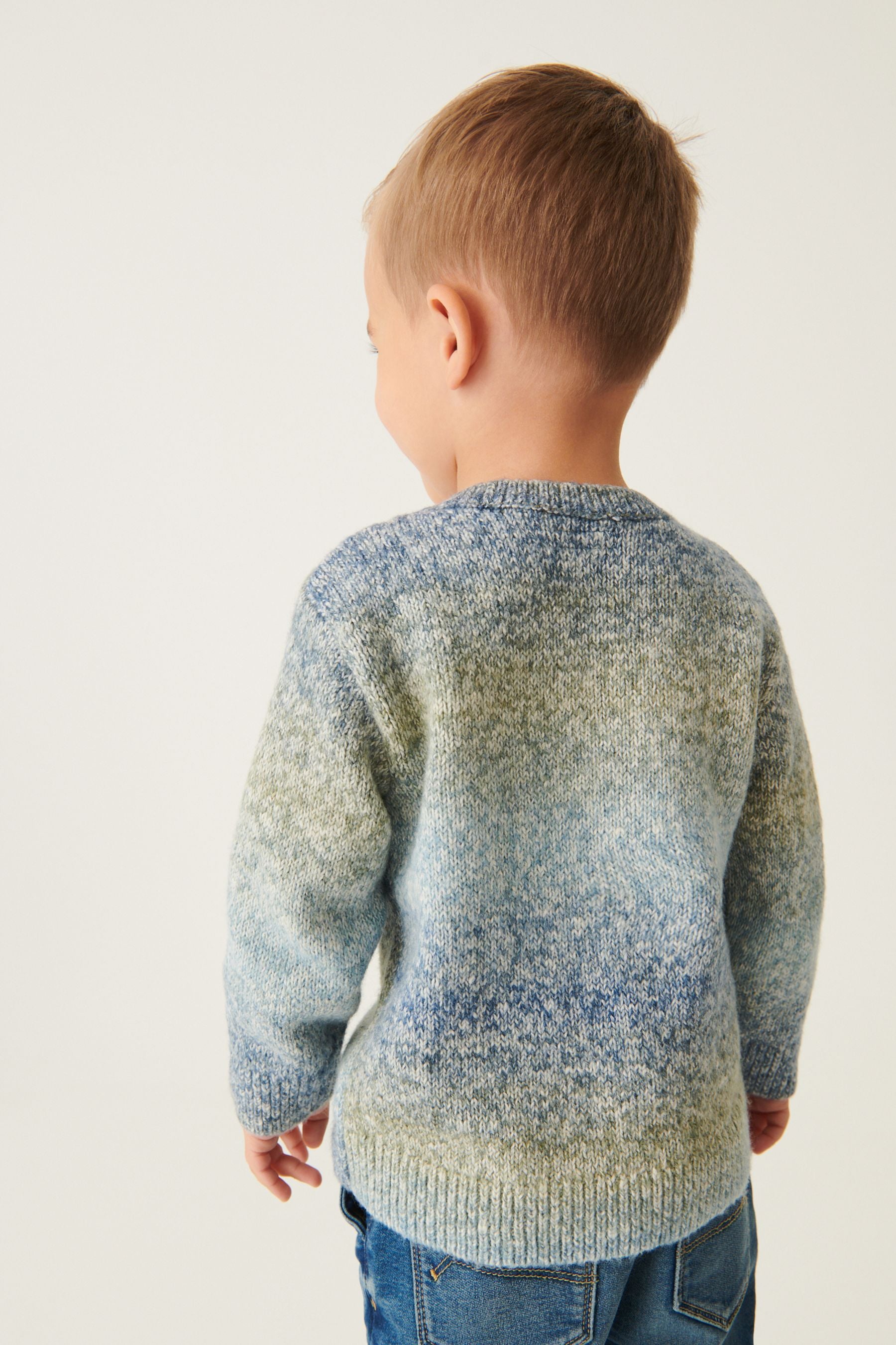 Blue Ombre Knitted Jumper (3mths-7yrs)