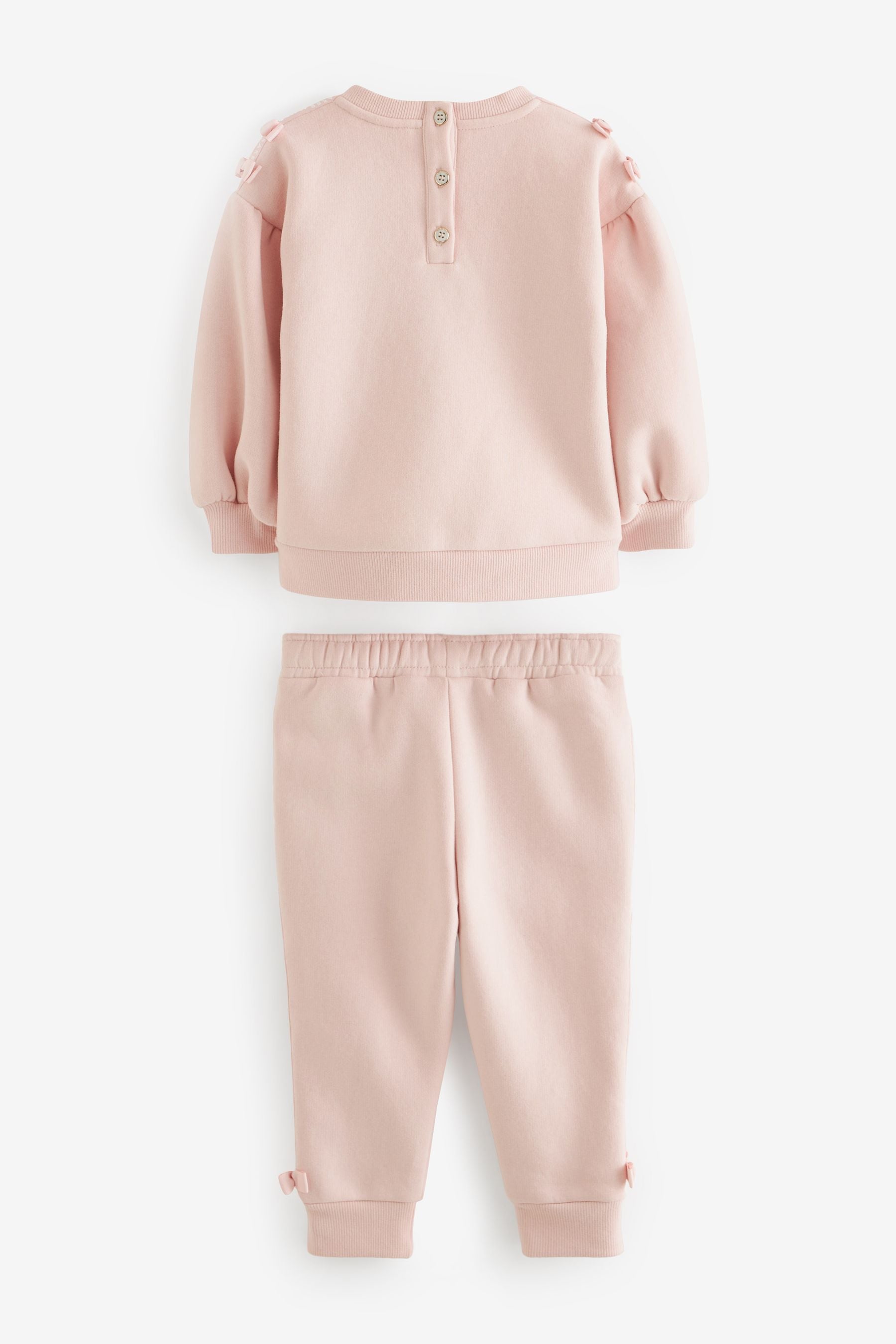 Pink Baker by Ted Baker (0-6yrs) Bow Sweater and Joggers Set