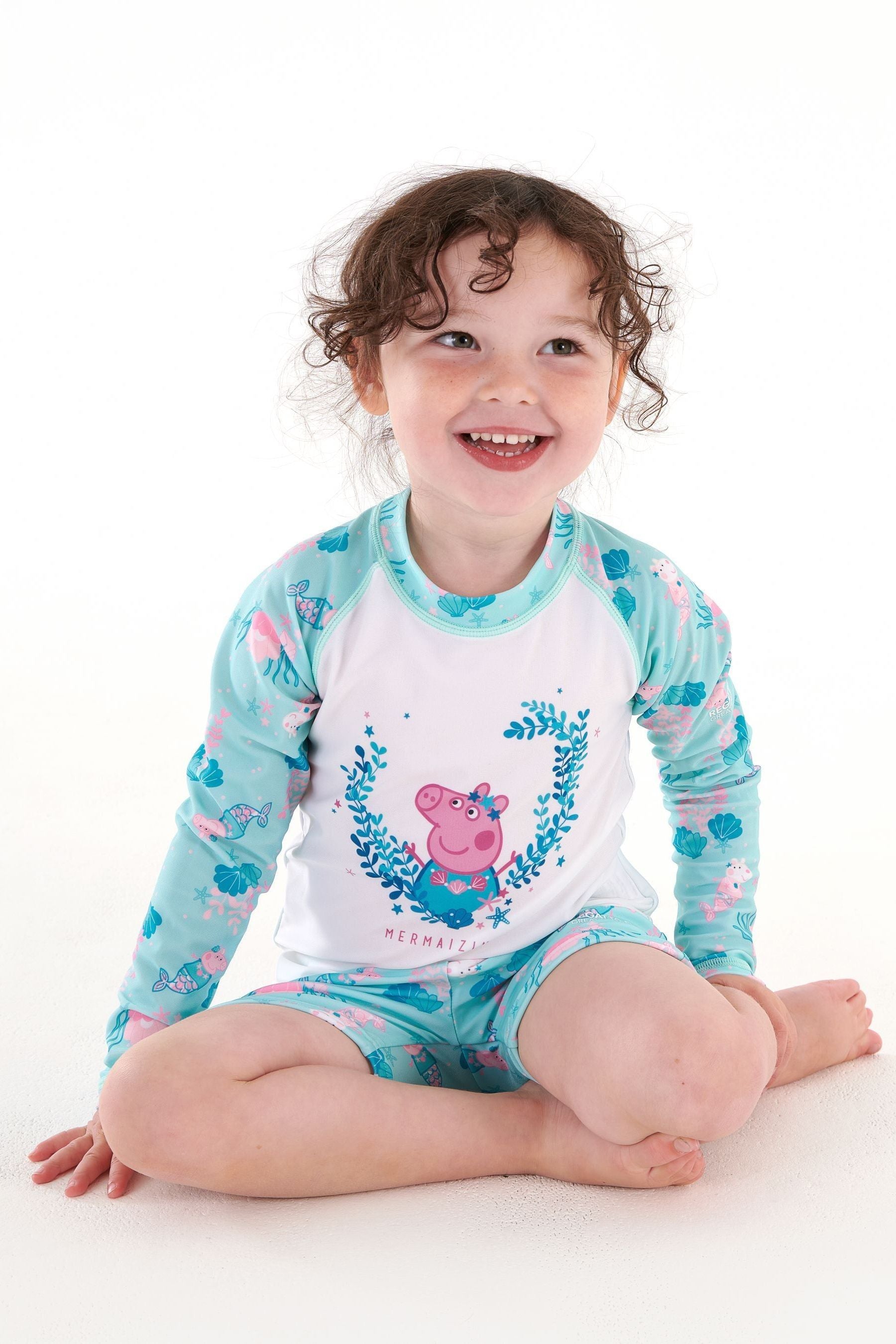 Blue Regatta Blue Peppa Pig Rash Suit Set