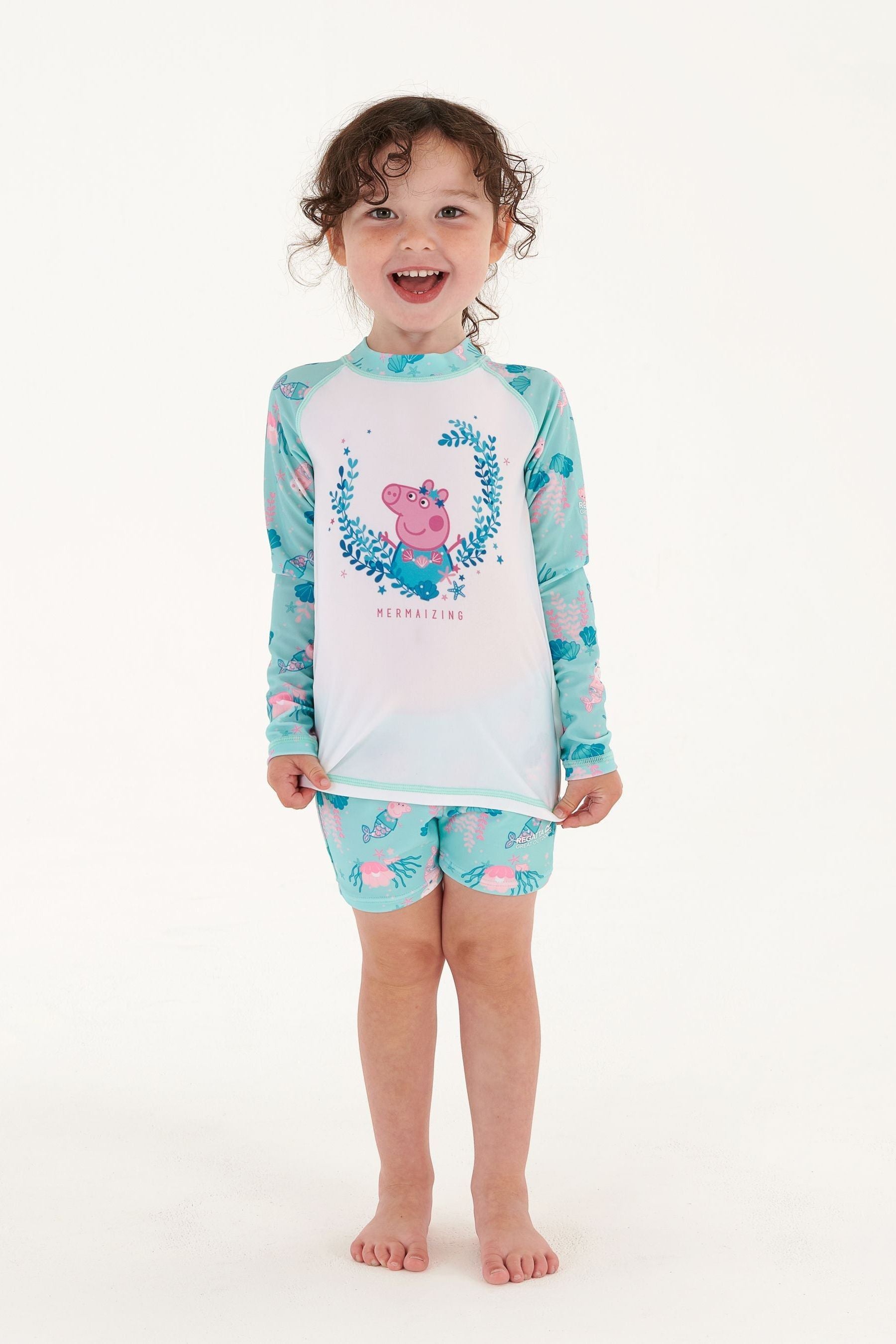 Blue Regatta Blue Peppa Pig Rash Suit Set