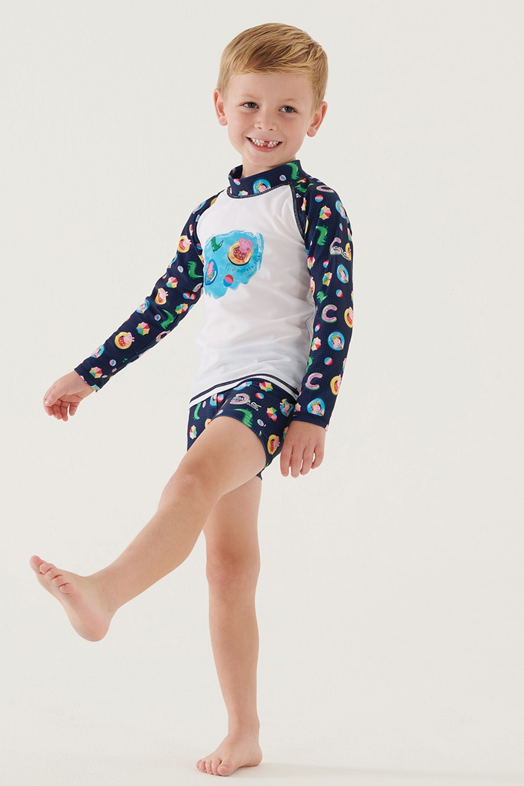 Regatta Blue Peppa Pig Rash Suit Set