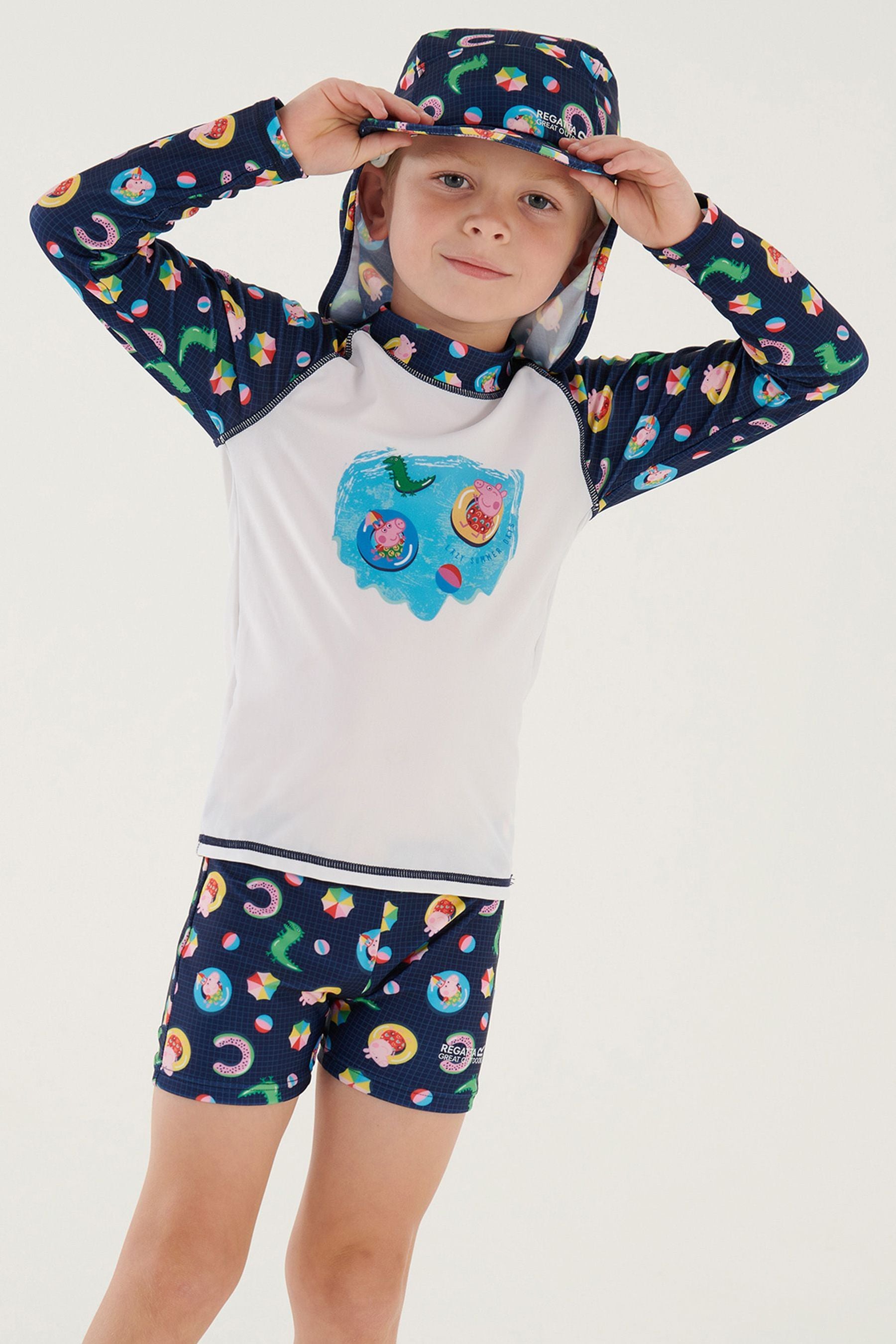 Regatta Blue Peppa Pig Rash Suit Set