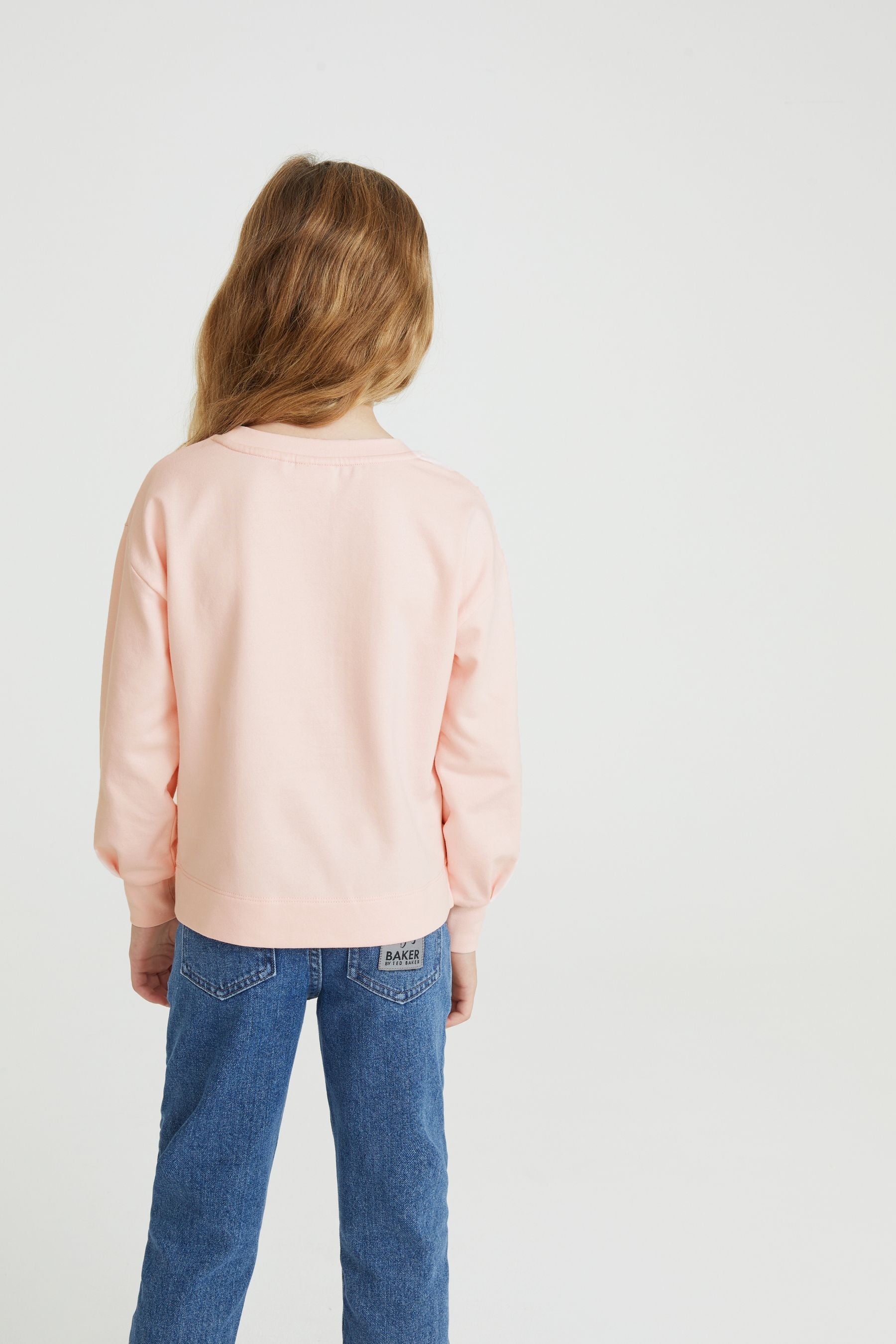 Baker by Ted Baker Pink Sequin Bow Sweater