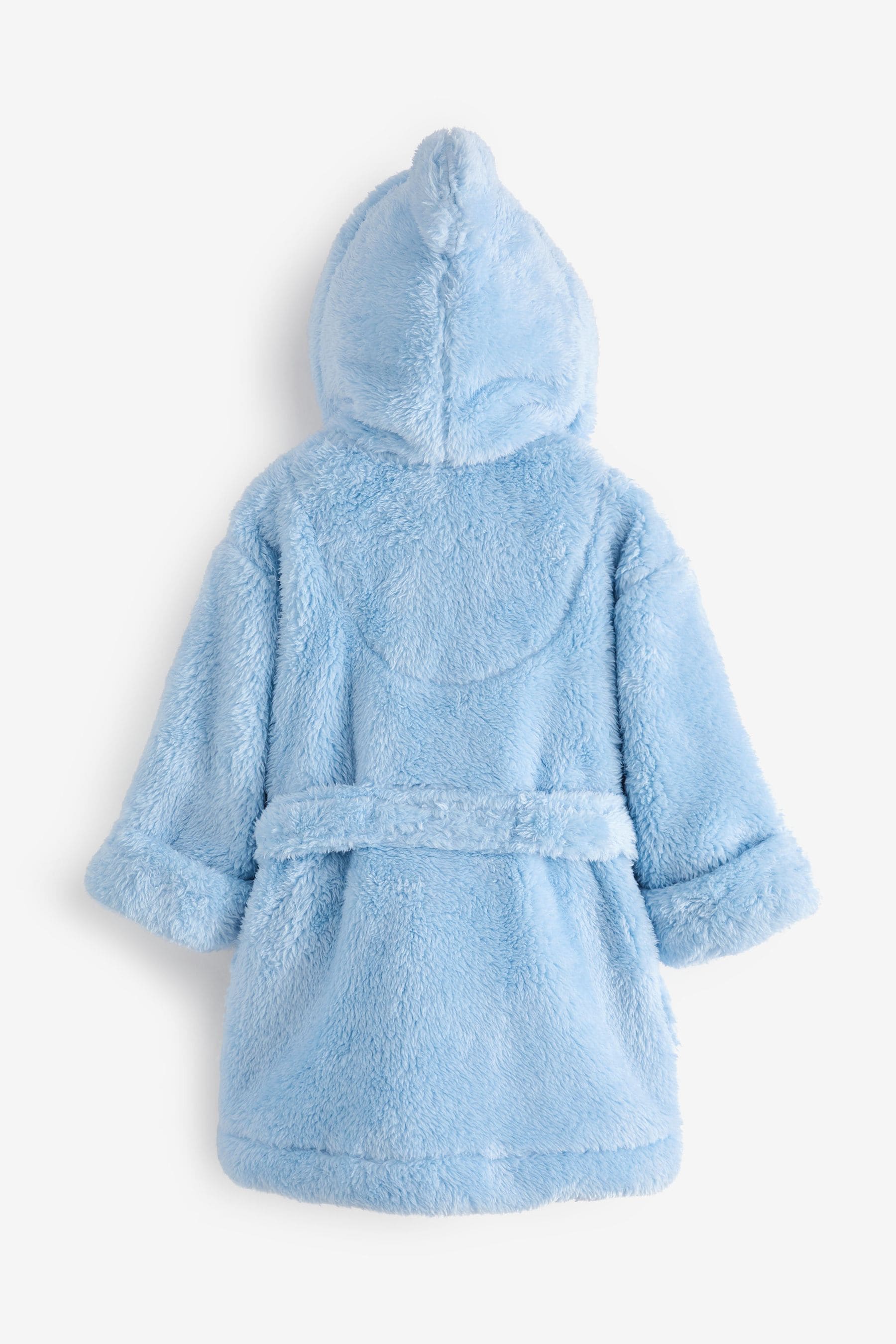 Blue Soft Touch Fleece Shark Dressing Gown