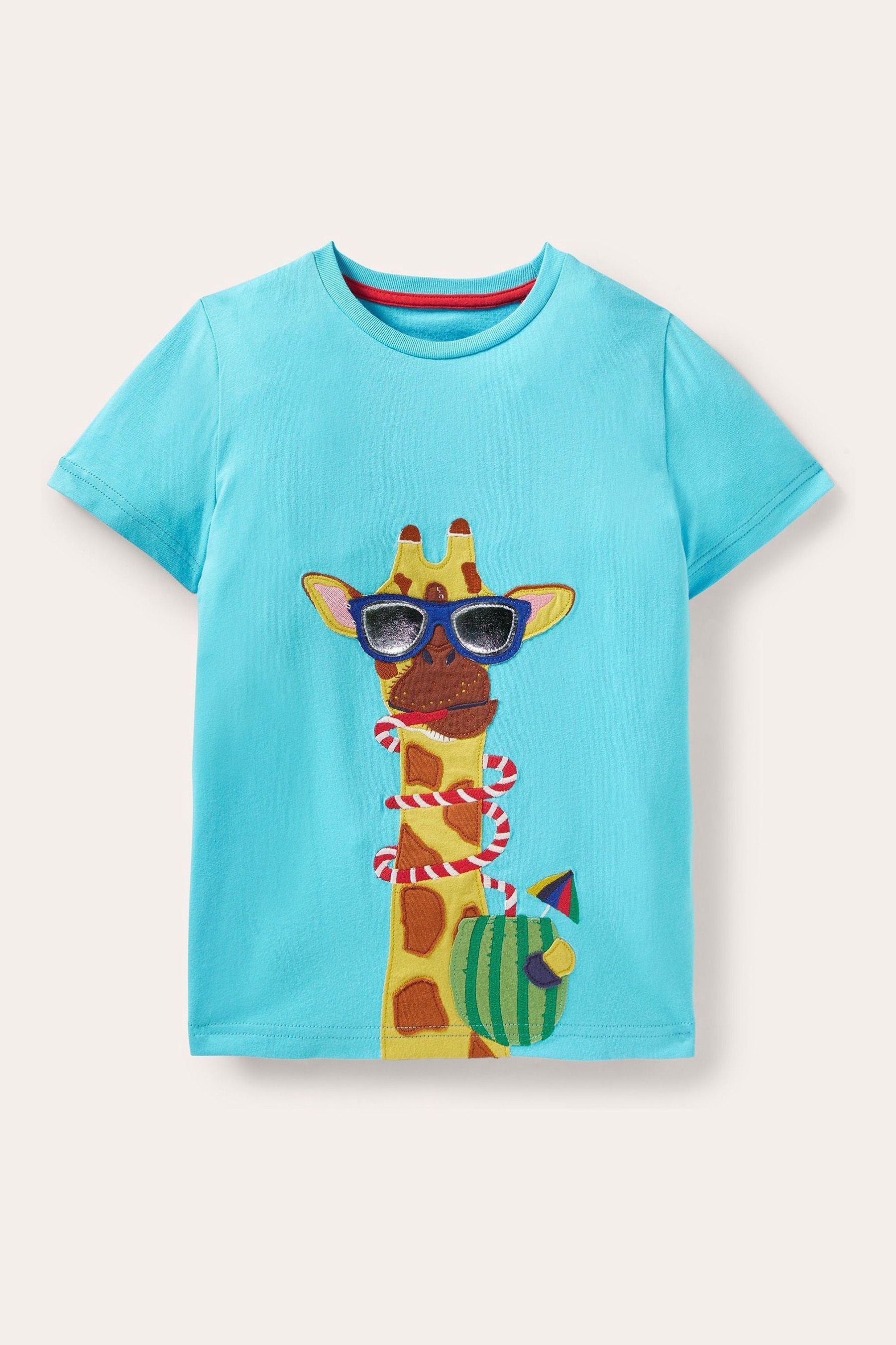 Boden Blue Funny Animals Appliqu