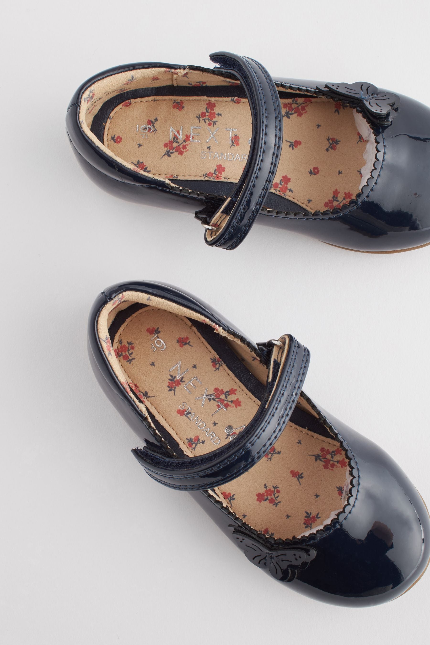 Navy Butterfly Mary Jane Shoes