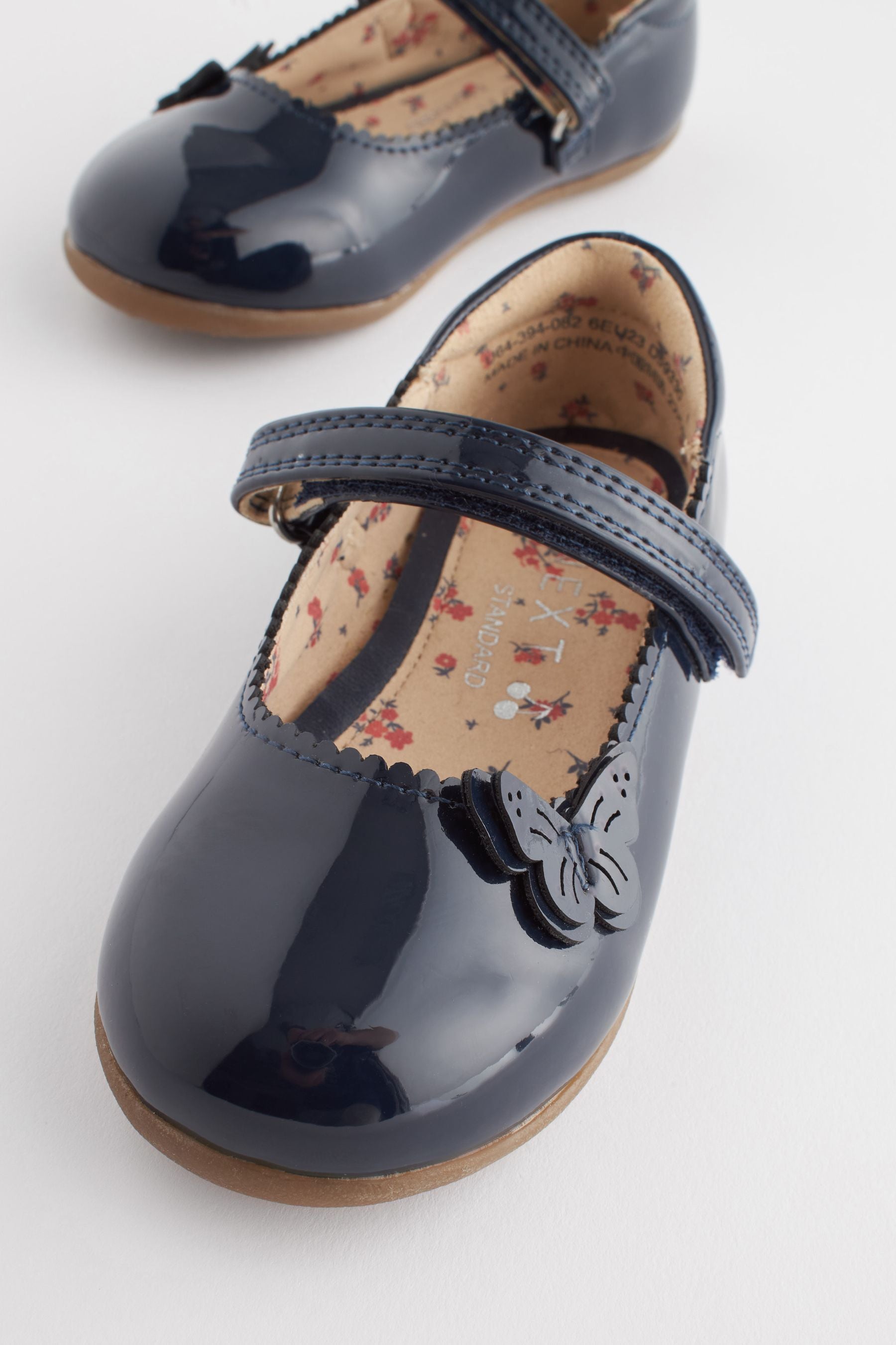 Navy Butterfly Mary Jane Shoes