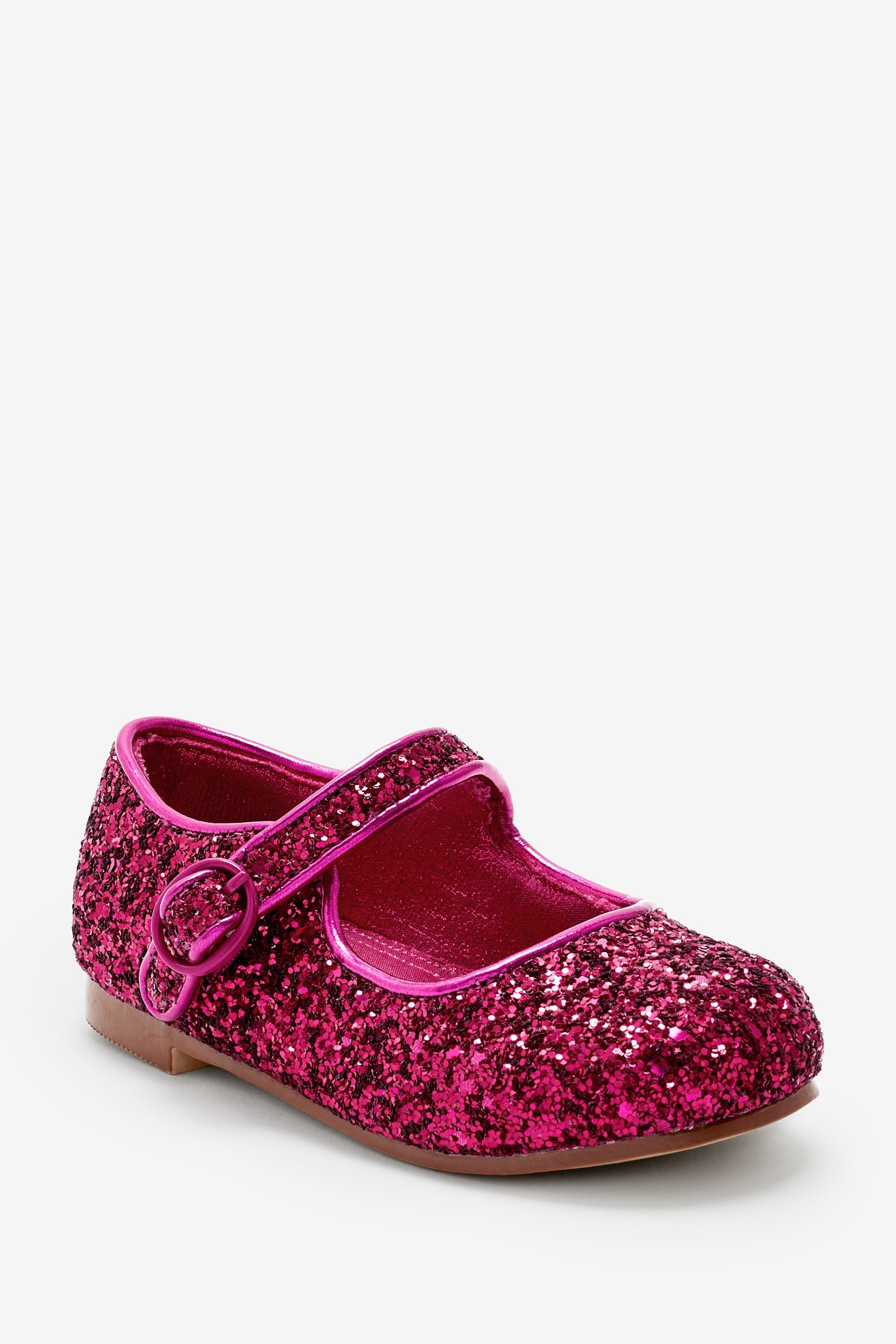 Hot Pink Glitter Mary Jane Shoes