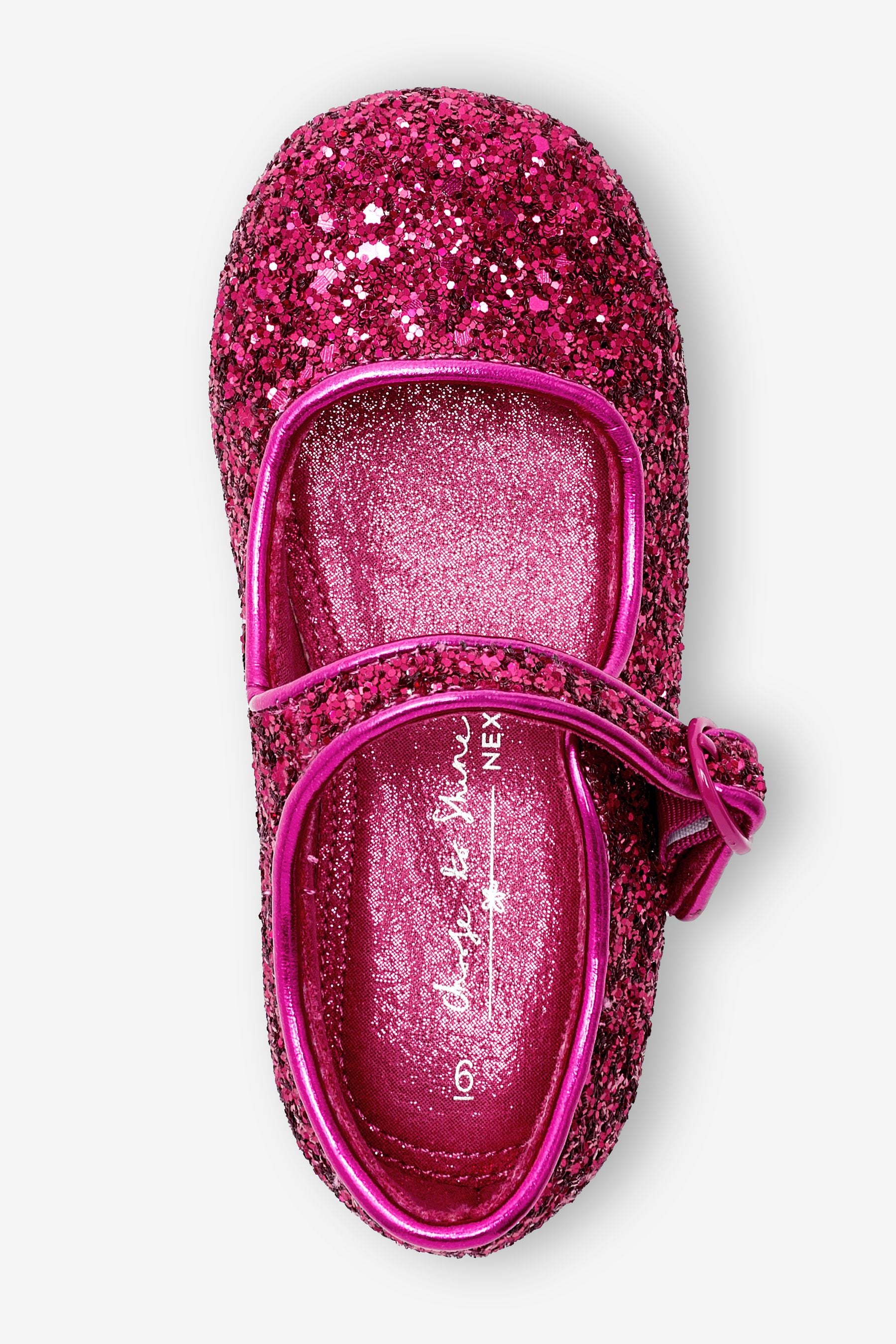 Hot Pink Glitter Mary Jane Shoes