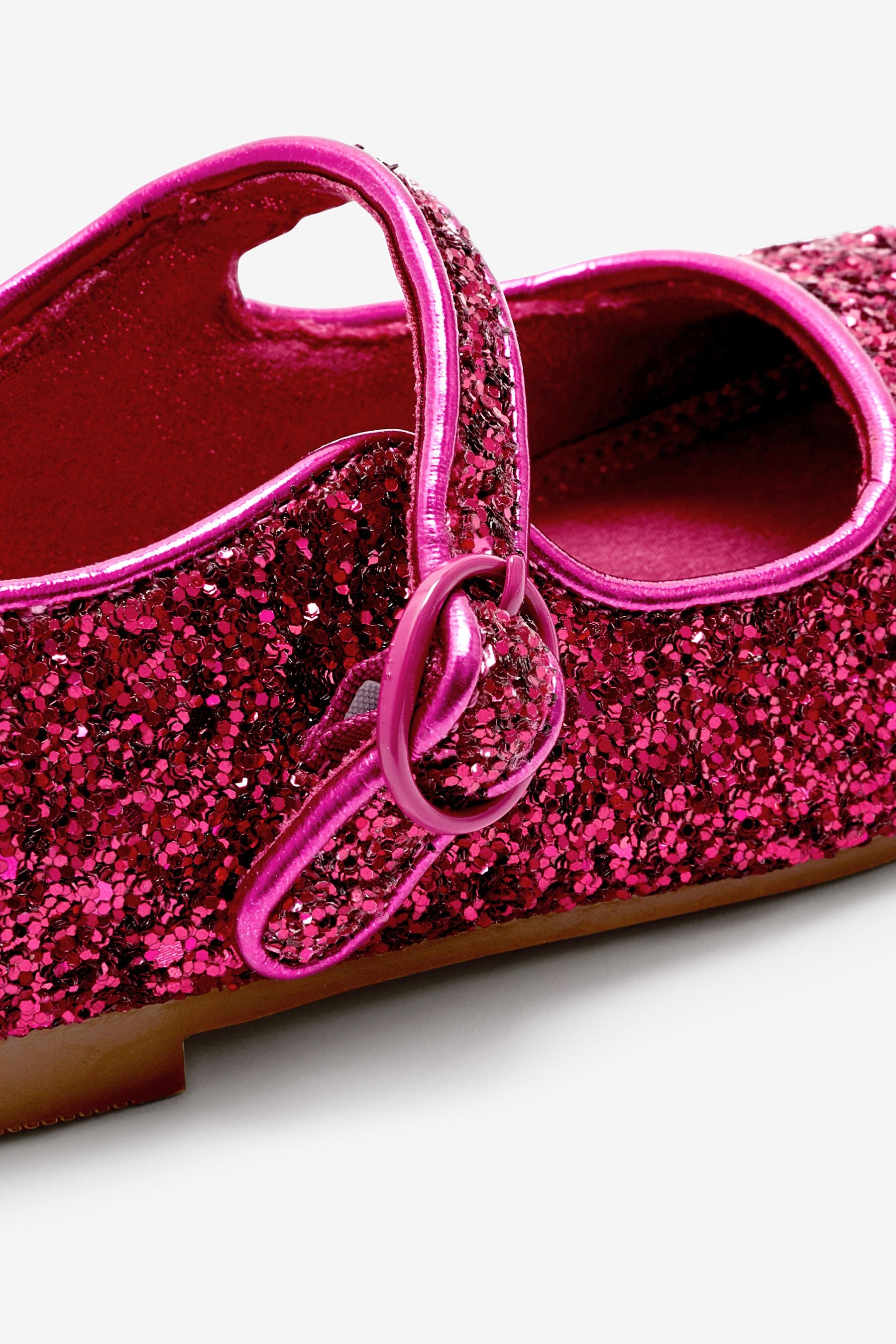 Hot Pink Glitter Mary Jane Shoes