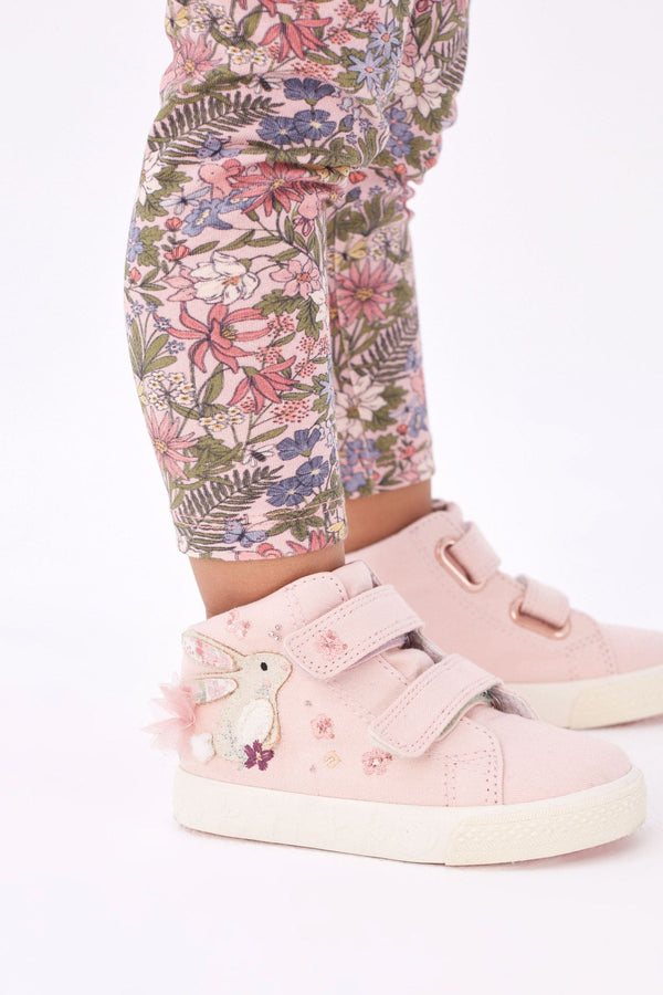 Pink Bunny High Top Trainers