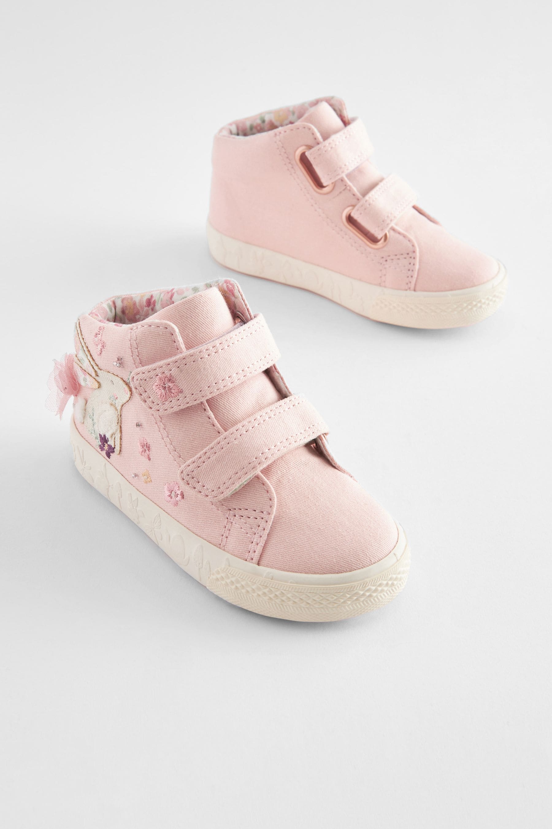 Pink Bunny High Top Trainers